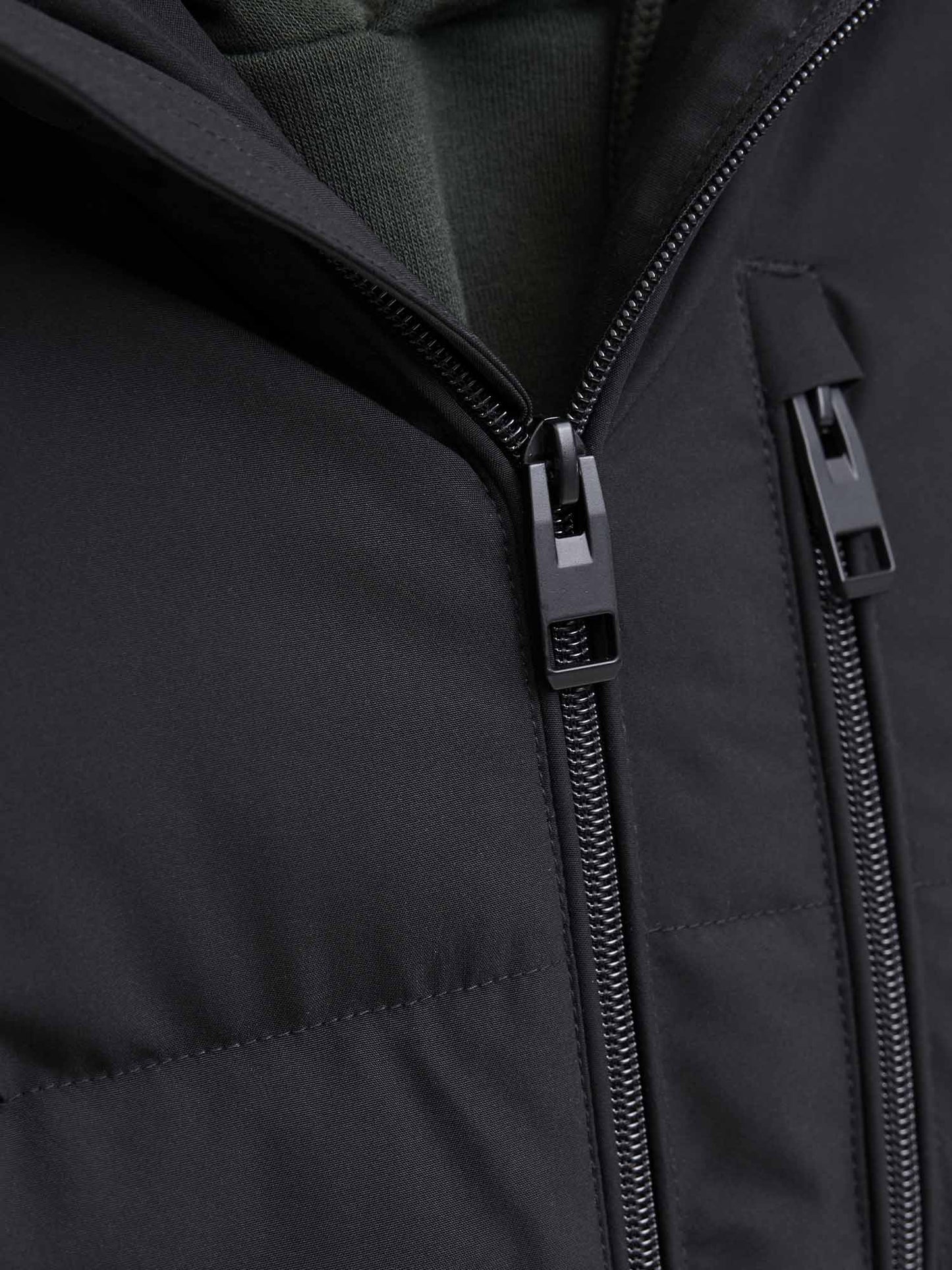 GIUBBINO IMBOTTITO OWEN JACK&JONES DA UOMO NERO