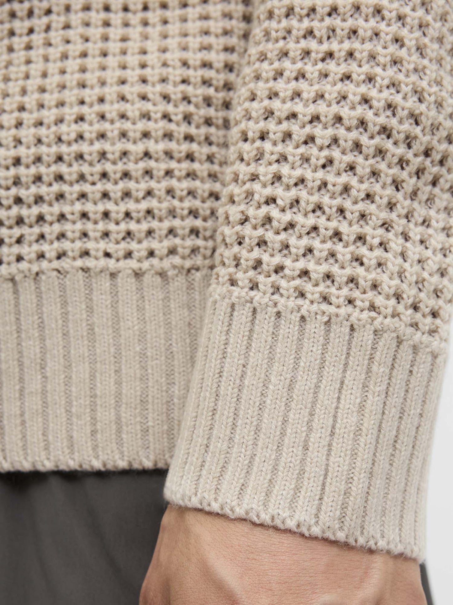 PULLOVER GLOBAL JACK&JONES DA UOMO PANNA