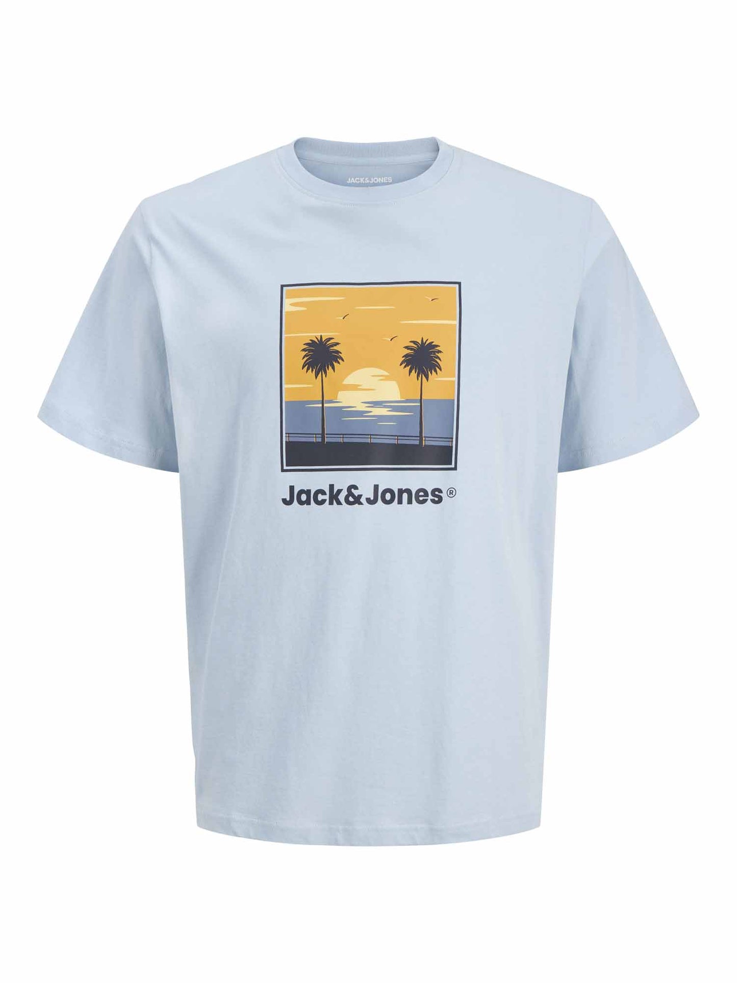 Jack&Jones Celes, t-shirt azzurra da uomo a maniche corte