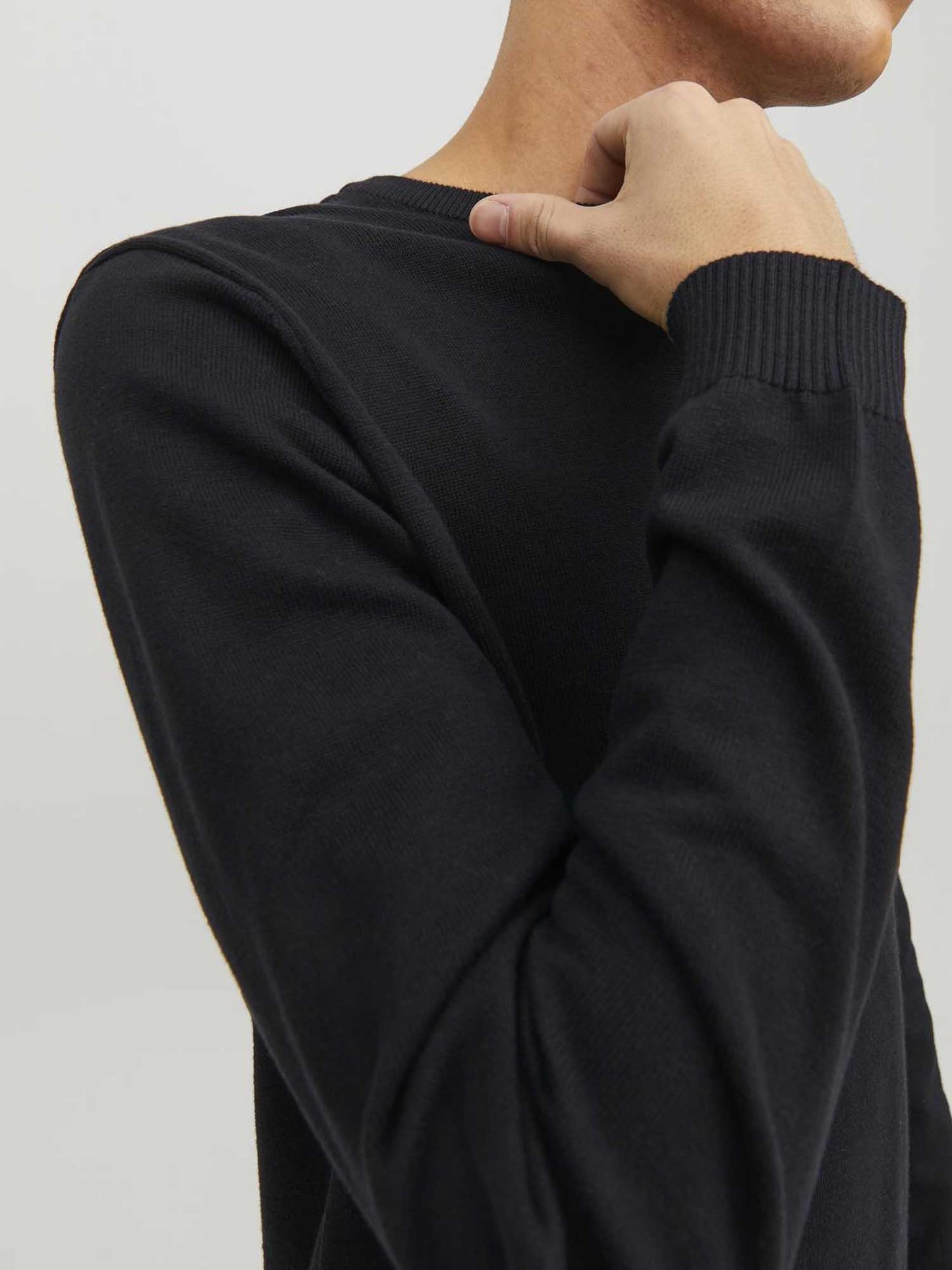 MAGLIA BASIC JACK&JONES DA UOMO NERO