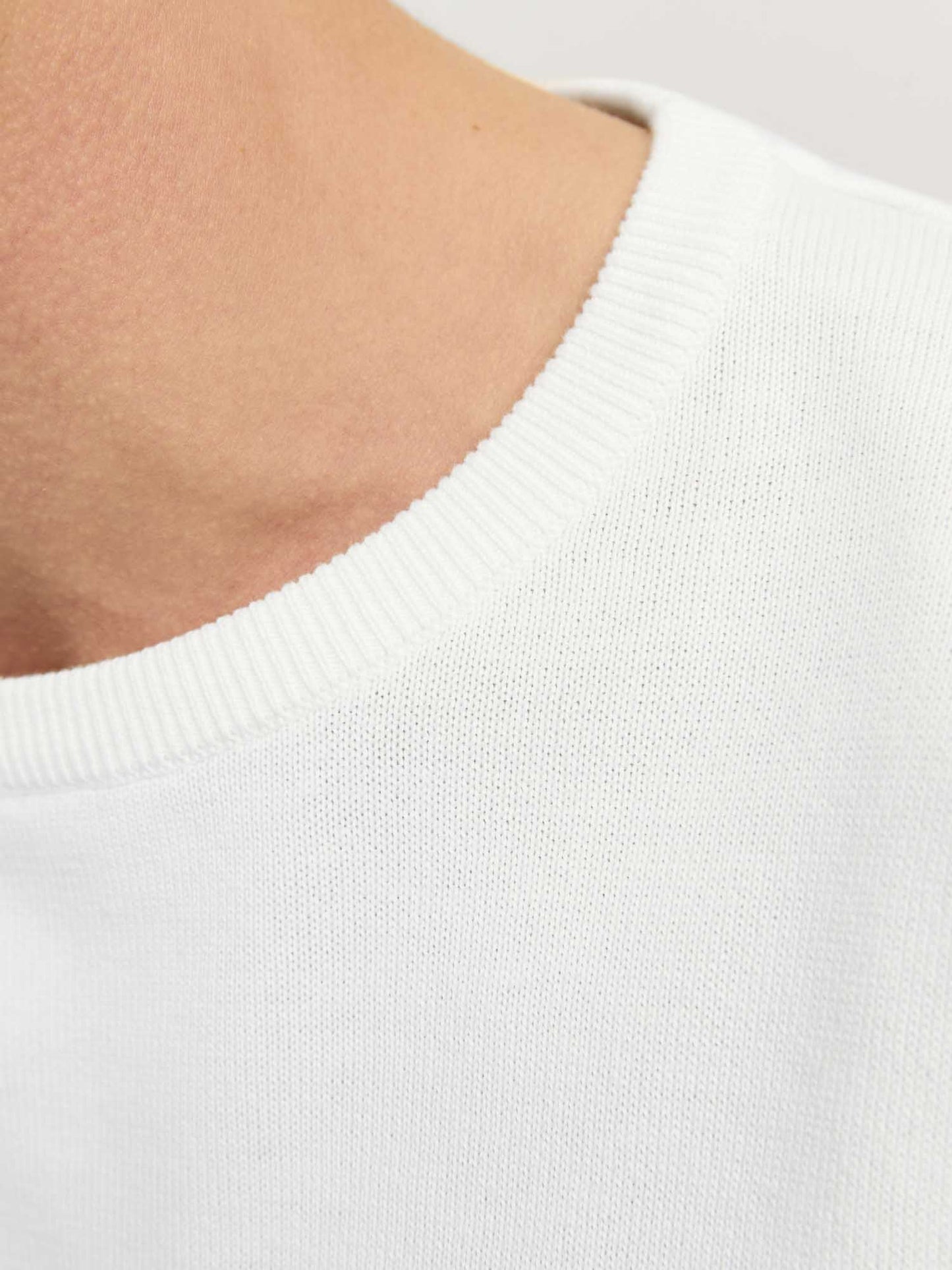 MAGLIA BASIC JACK&JONES DA UOMO PANNA