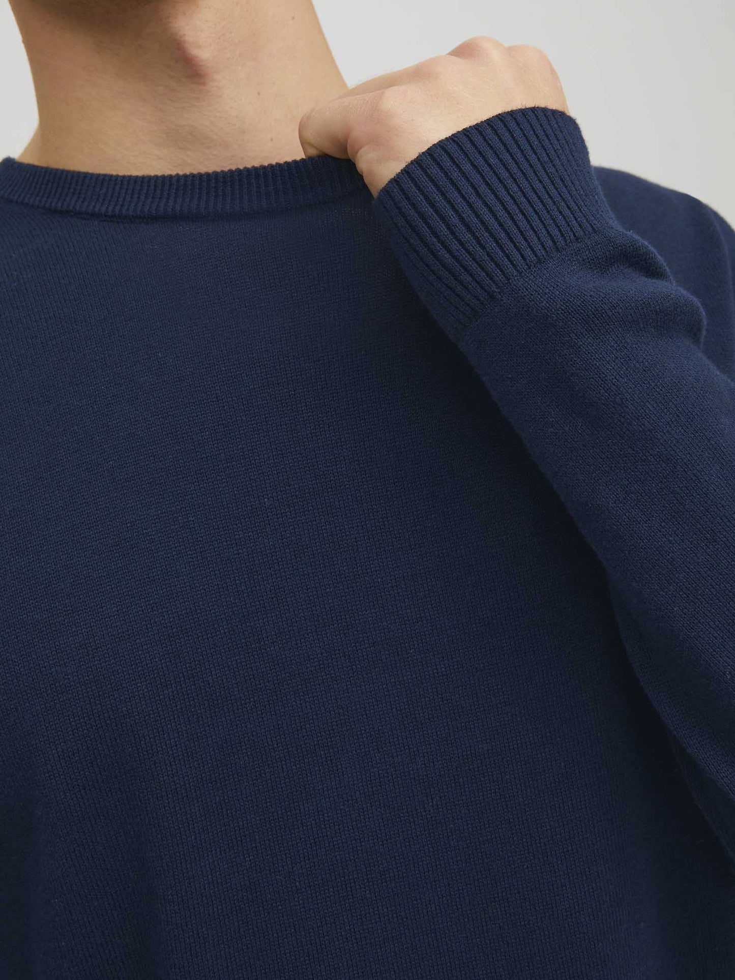 MAGLIA BASIC JACK&JONES DA UOMO BLU