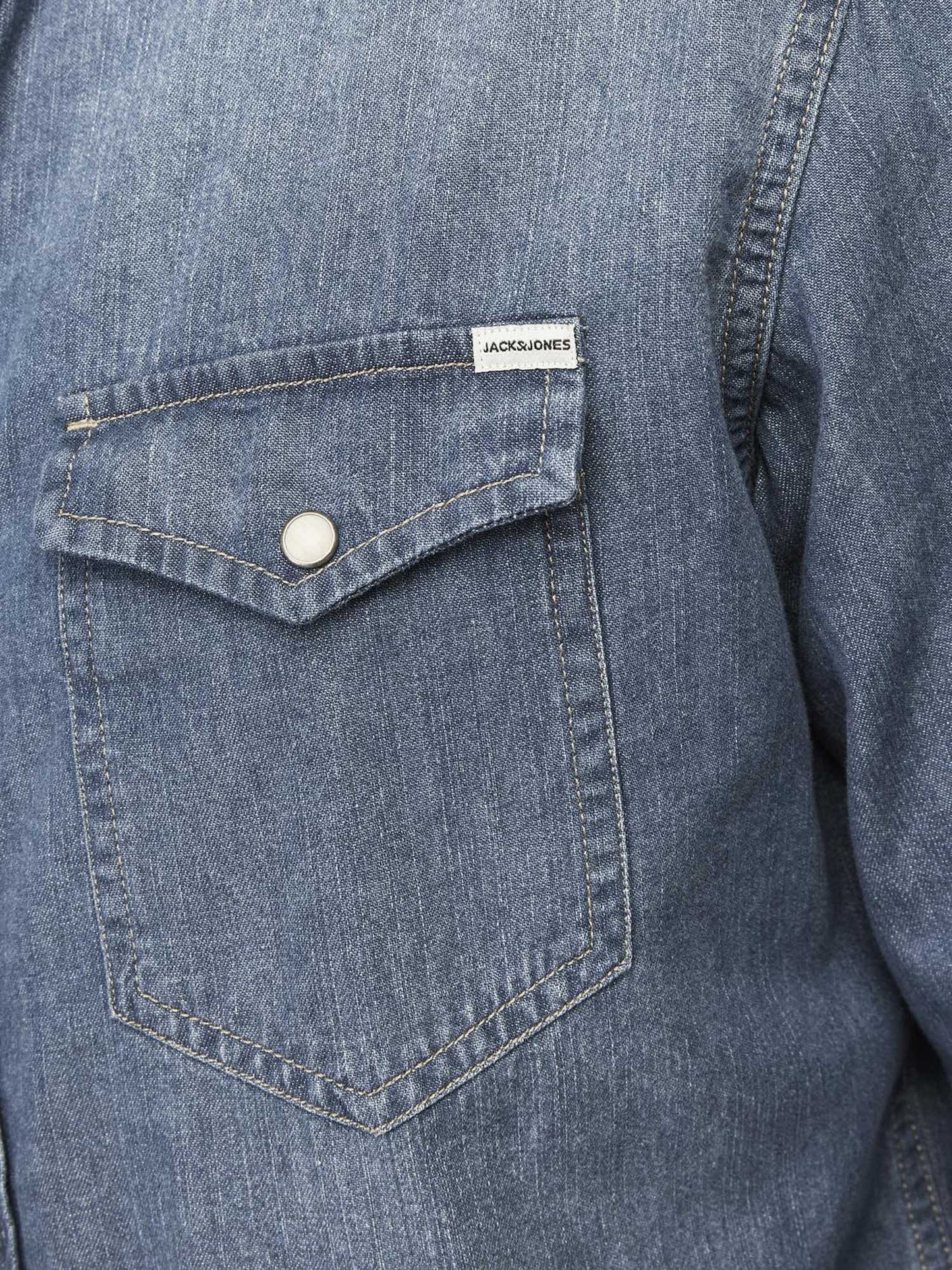 CAMICIA SHERIDAN JACK&JONES DA UOMO JEANS CHIARO