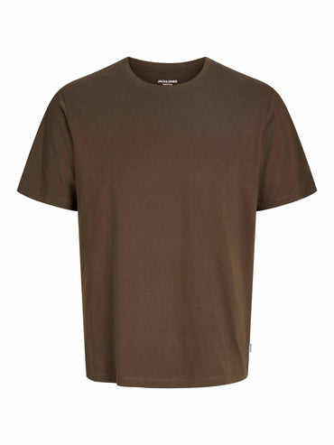 Jack&Jones Organic, t-shirt da uomo marrone