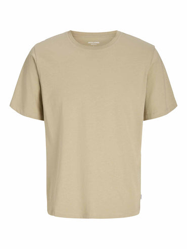 Jack&Jones Organic, t-shirt maniche corte da uomo beige