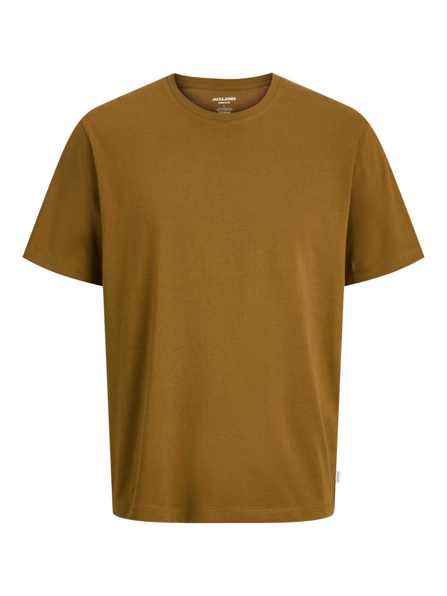 T-SHIRT BASIC GIROCOLLO JACK&JONES DA RAGAZZO OCRA