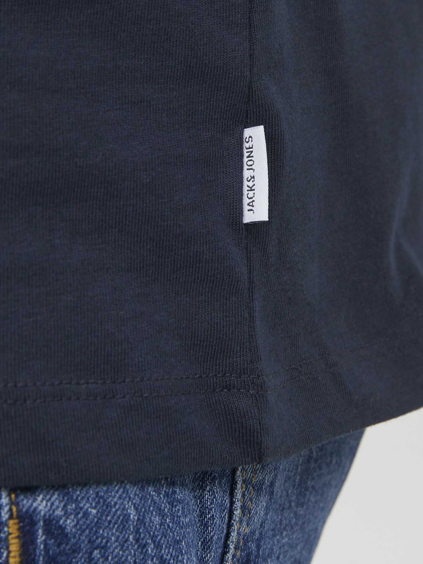 T-SHIRT BASIC GIROCOLLO JACK&JONES DA RAGAZZO BLU
