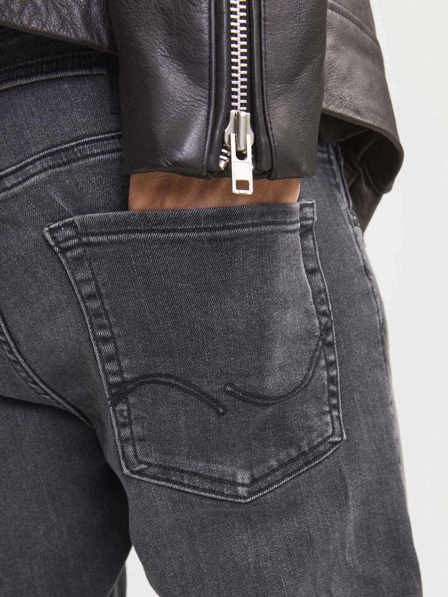 JEANS GLENN ORIGINAL JACK & JONES UOMO DENIM BLACK