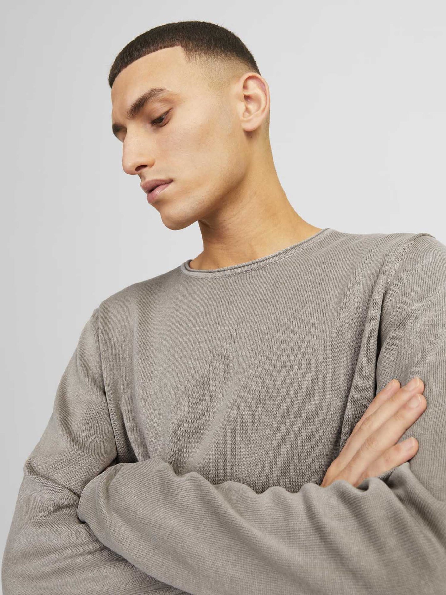 PULLOVER LEO JACK&JONES DA UOMO BEIGE
