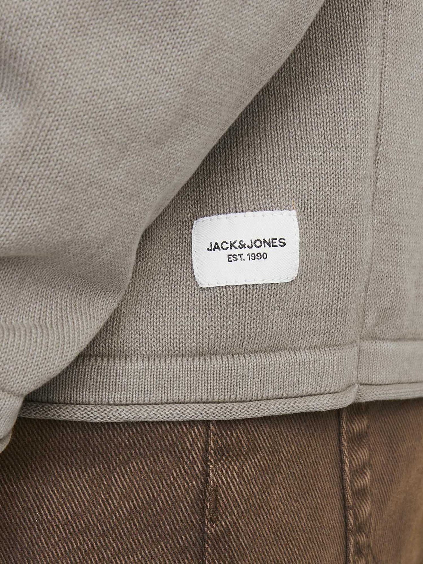 PULLOVER LEO JACK&JONES DA UOMO BEIGE