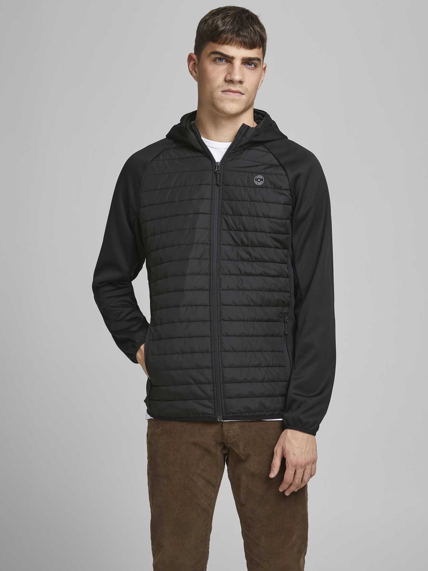 GIUBBINO MULTI QUILTED JACK & JONES UOMO NERO