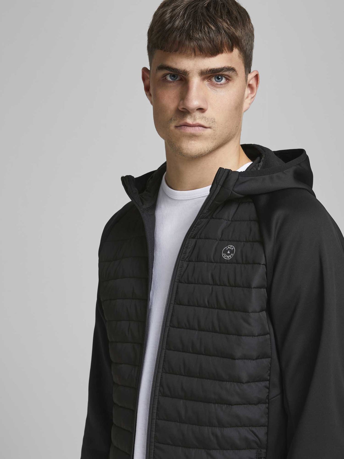 GIUBBINO MULTI QUILTED JACK & JONES UOMO NERO