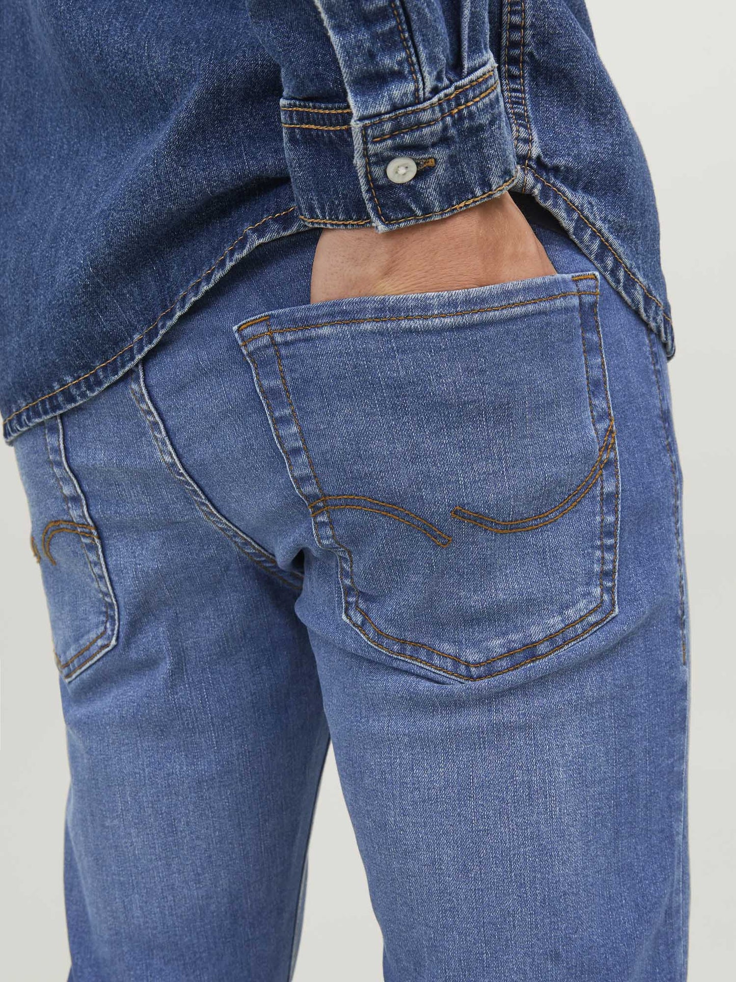 JEANS GLENN ORIGINAL JACK & JONES DA UOMO BLU DENIM