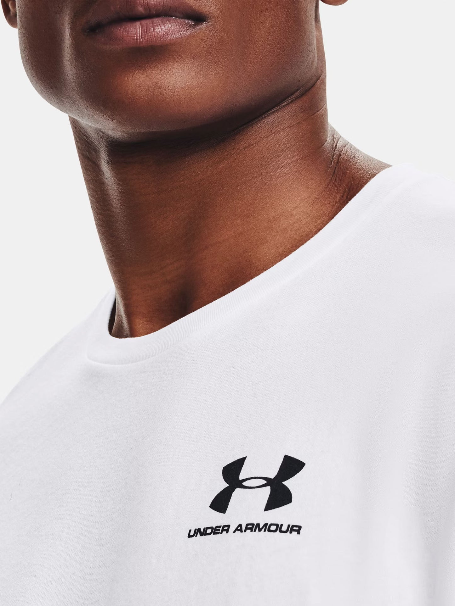 T-SHIRT LOGO UNDER ARMOUR DA UOMO BIANCO
