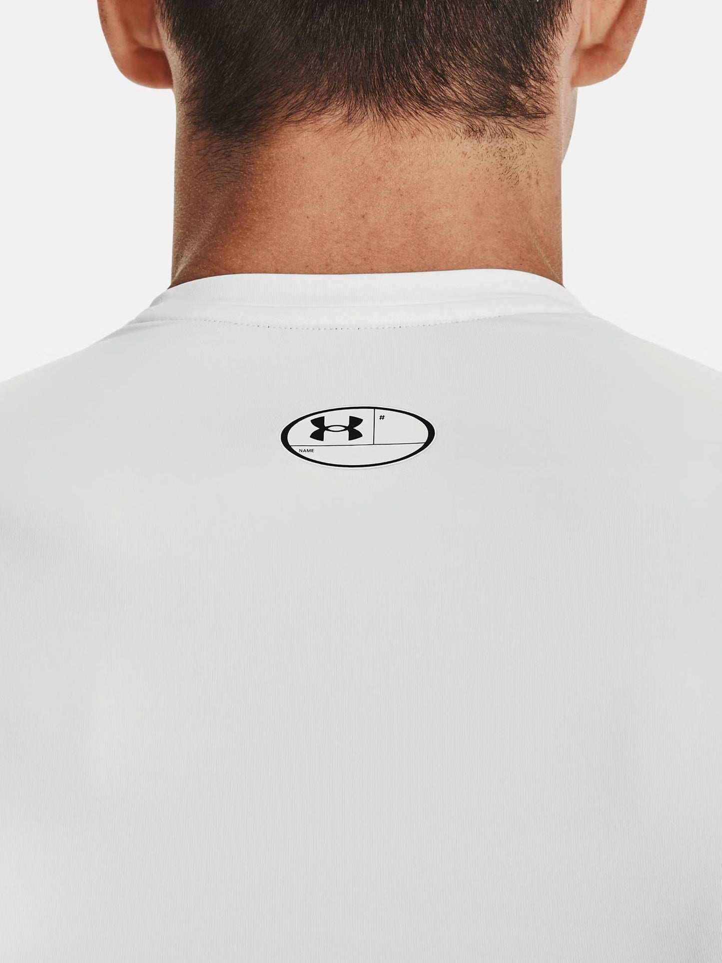 T-SHIRT ADERENTE UNDER ARMOUR DA UOMO BIANCO