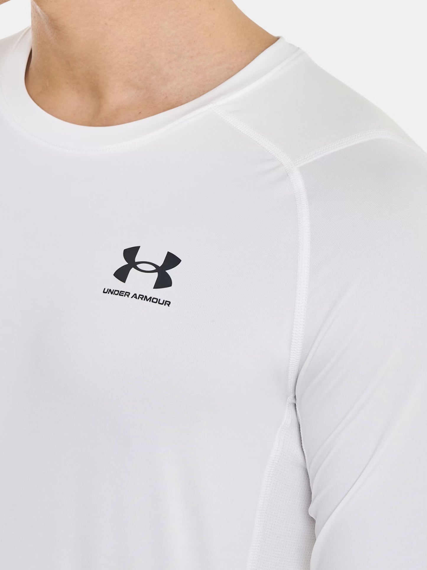 MAGLIA ADERENTE UNDER ARMOUR DA UOMO BIANCO
