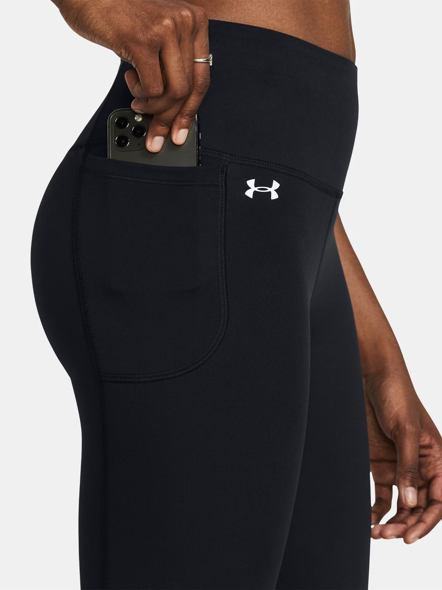 Pantaloni flare Motion di Under Armour neri donna per allenamento sportivo
