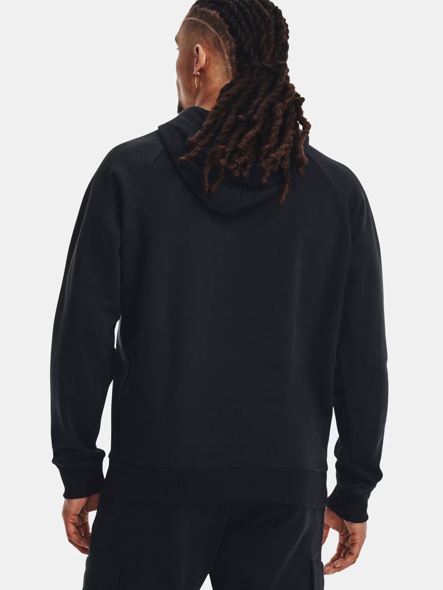 FELPA RIVAL CON CAPPUCCIO UNDER ARMOUR DA UOMO NERO