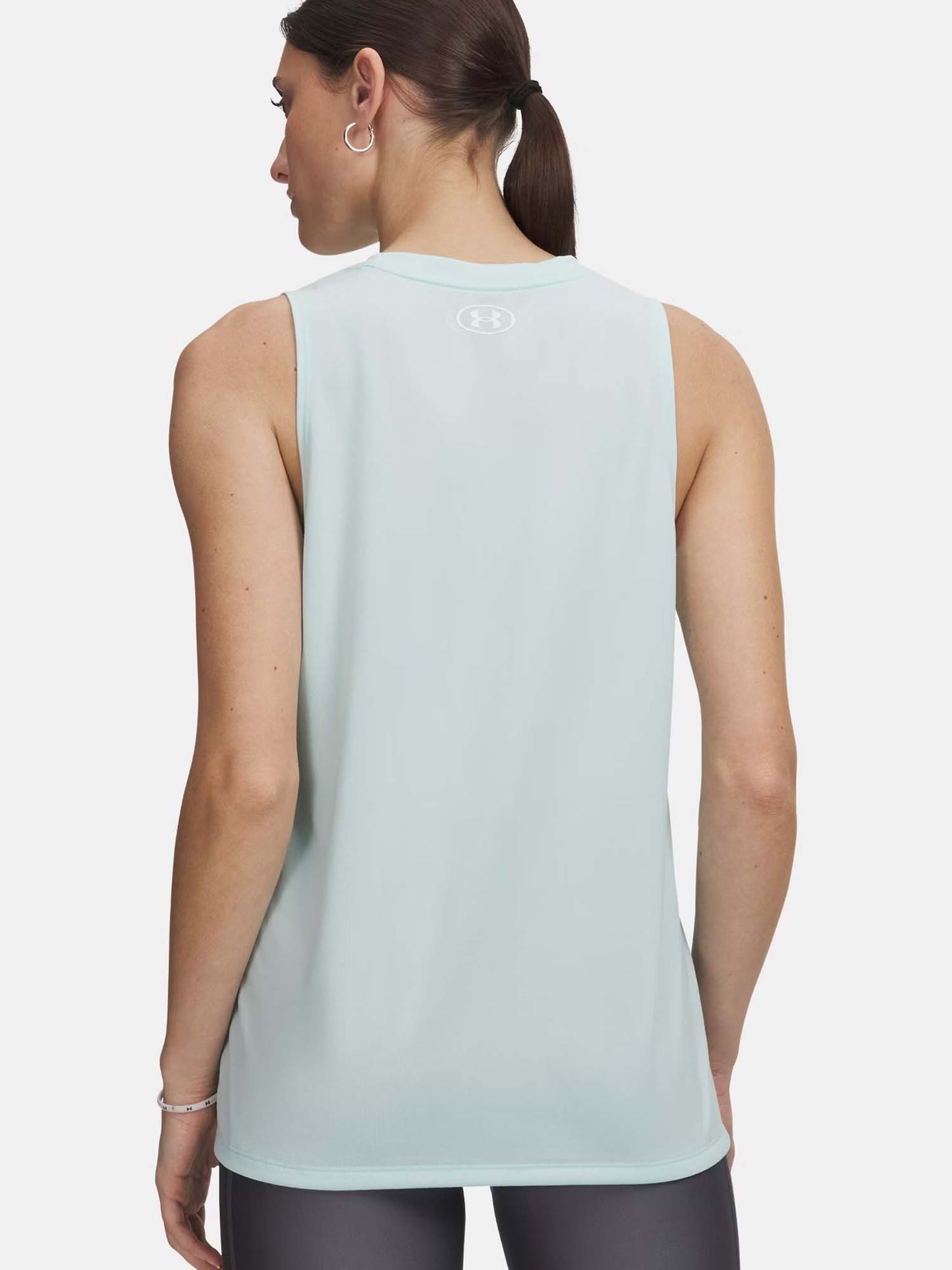 Under Armour Tech Tank, canotta tecnica donna verde per allenamento
