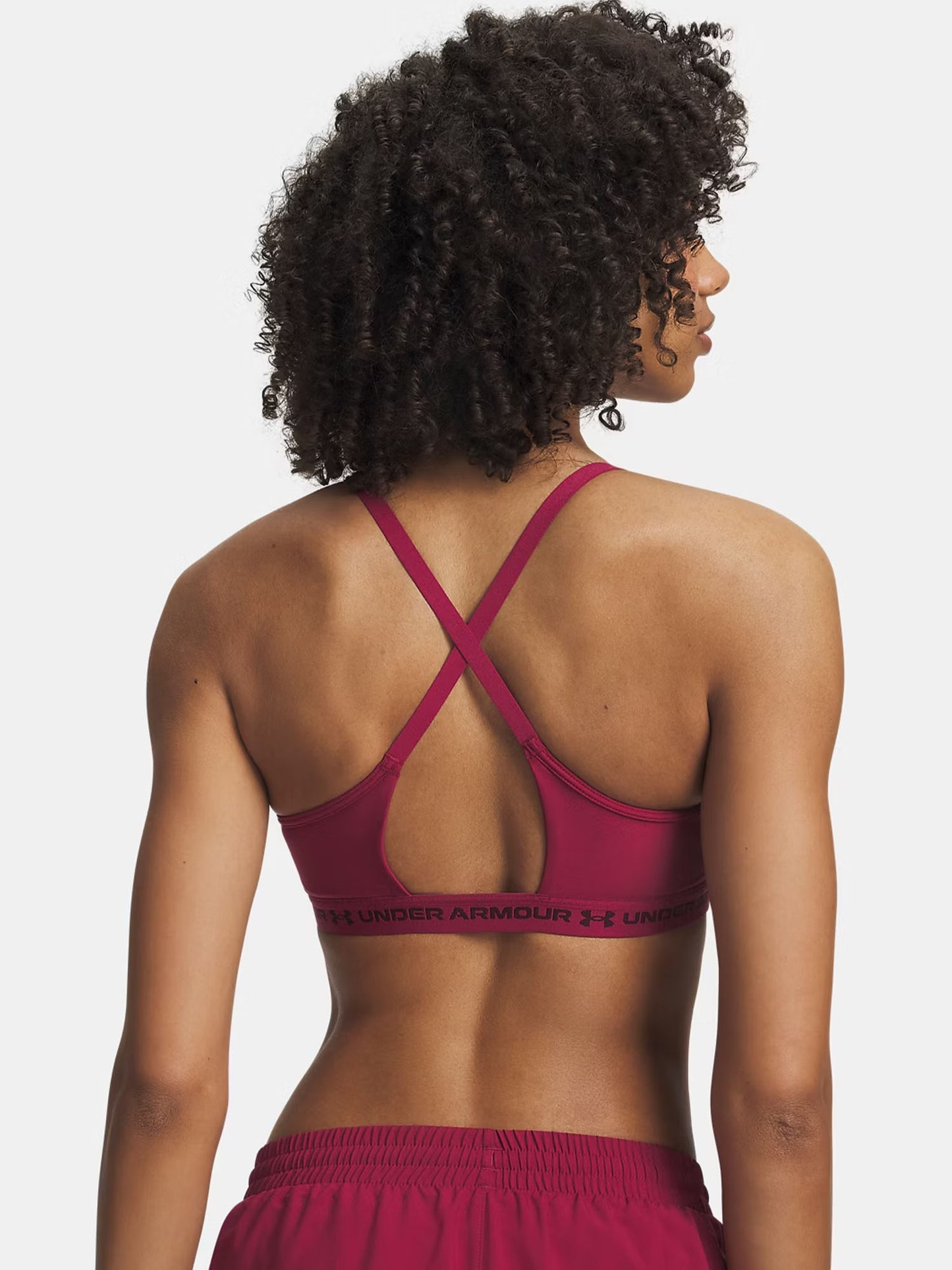 Under Armour Crossback Low, reggiseno sportivo da donna bordeaux