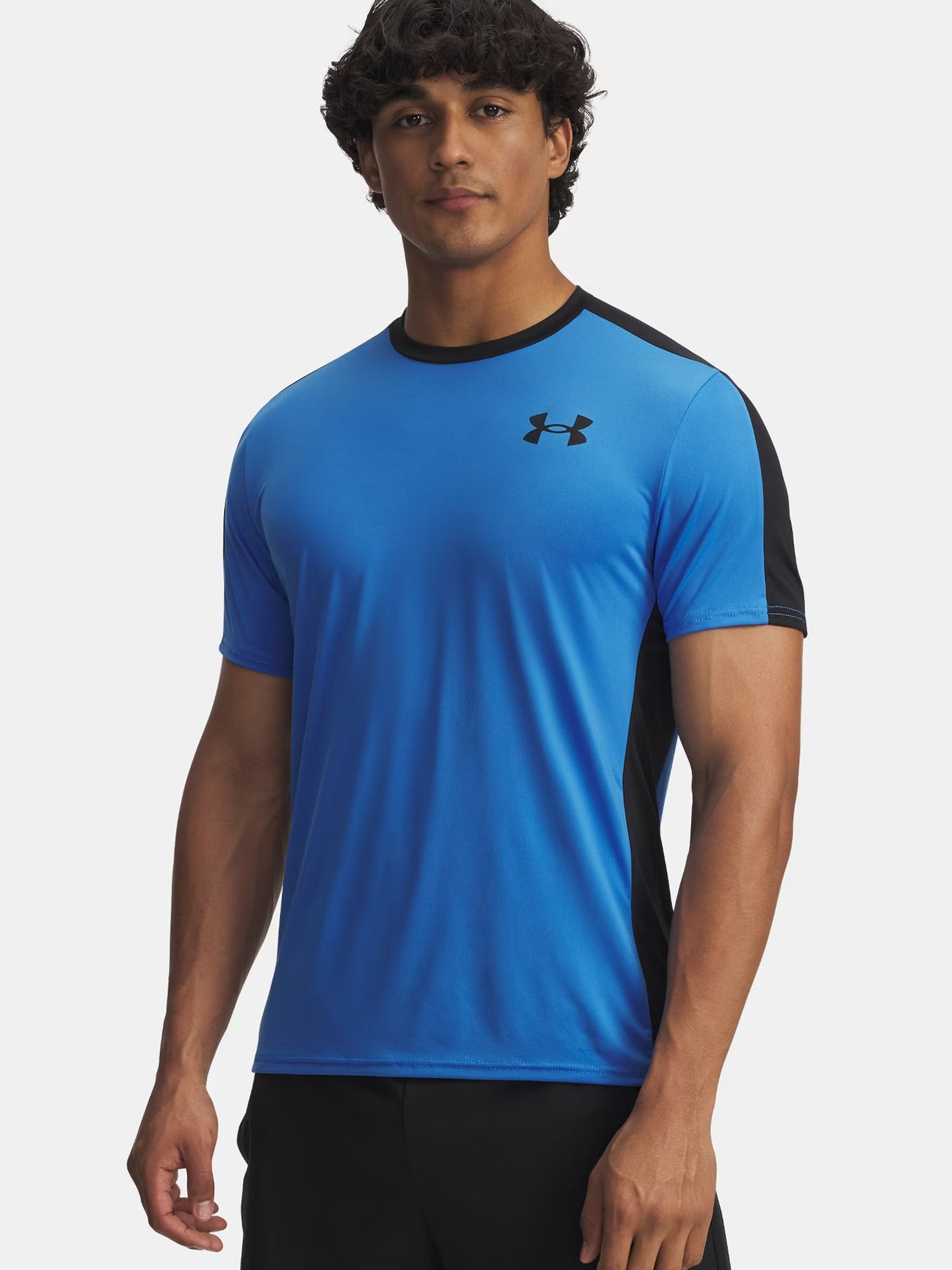 T-SHIRT HEATGEAR WORDMARK UNDER ARMOUR DA UOMO AVIO