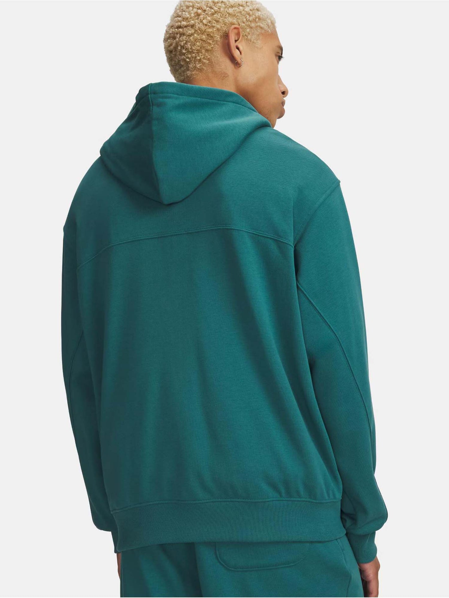 Under Armour Felpa Rival Lightweight con zip verde uomo sportiva
