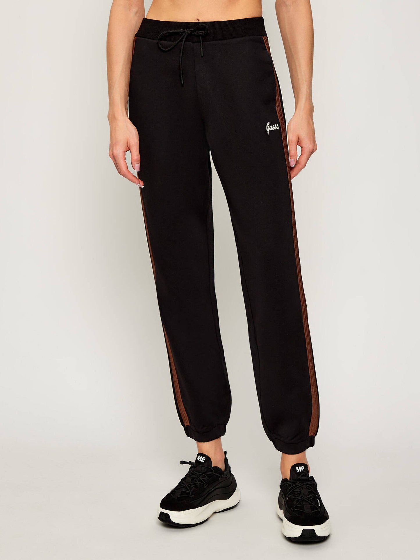 PANTALONE FABIA JOGGER GUESS DA DONNA NERO