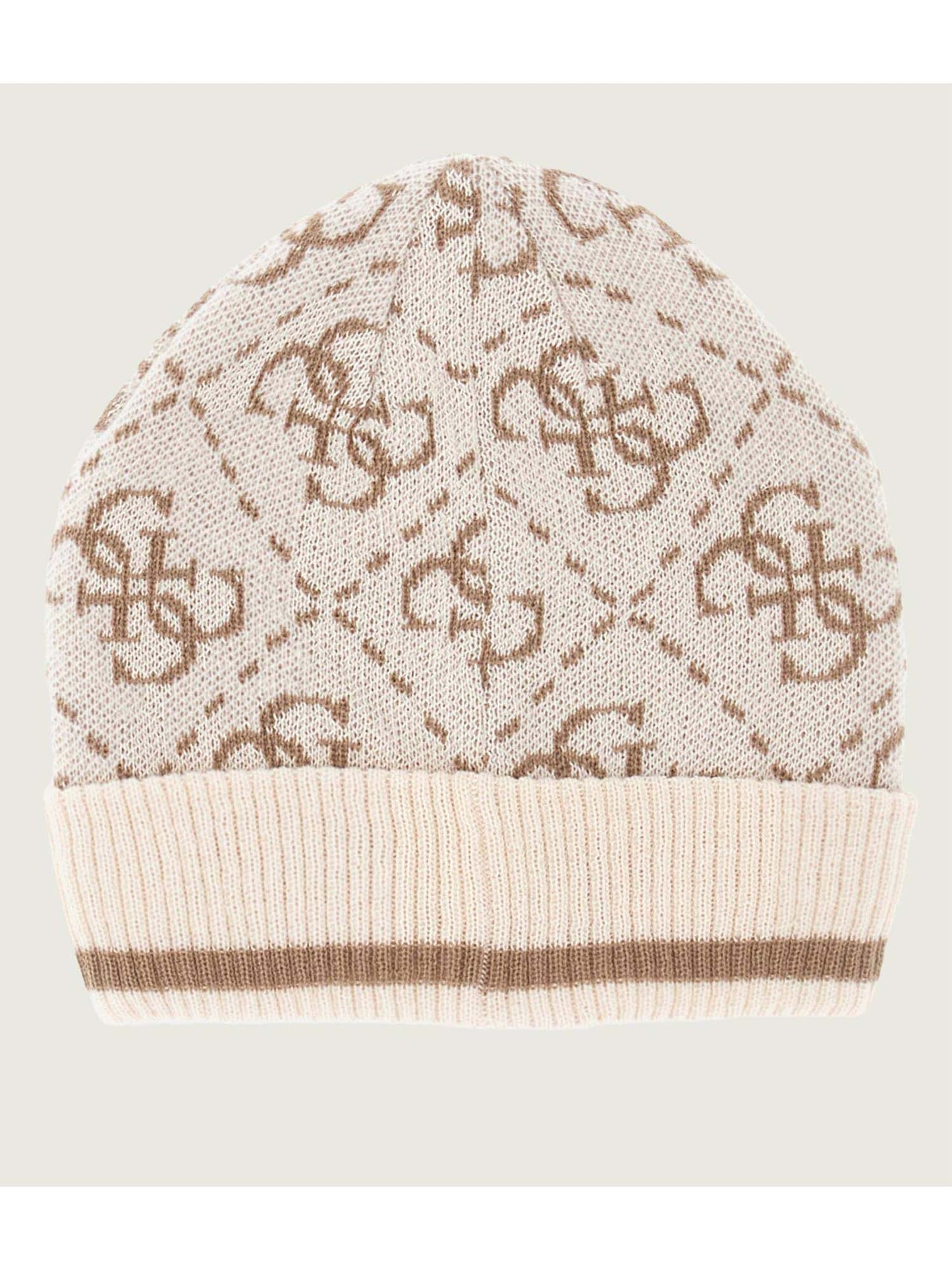 CAPPELLO MONOGRAMMA ALL OVER GUESS DA DONNA BEIGE