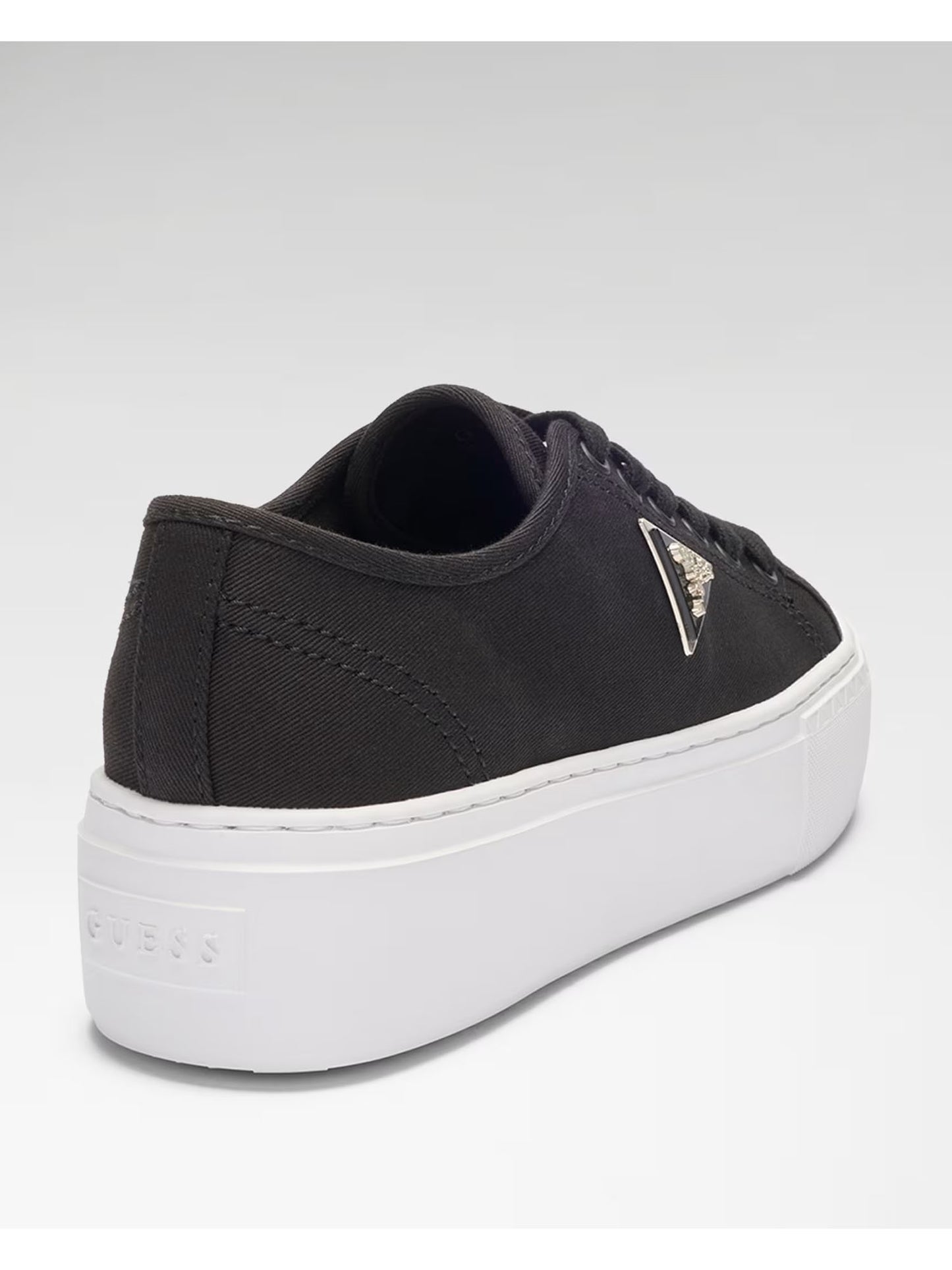 Sneakers Guess Joezi nere donna con platform e logo distintivo
