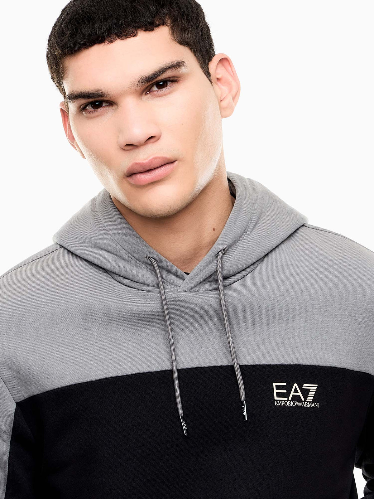 Ea7 Emporio Armani Train Colourbloc, felpa da uomo nera