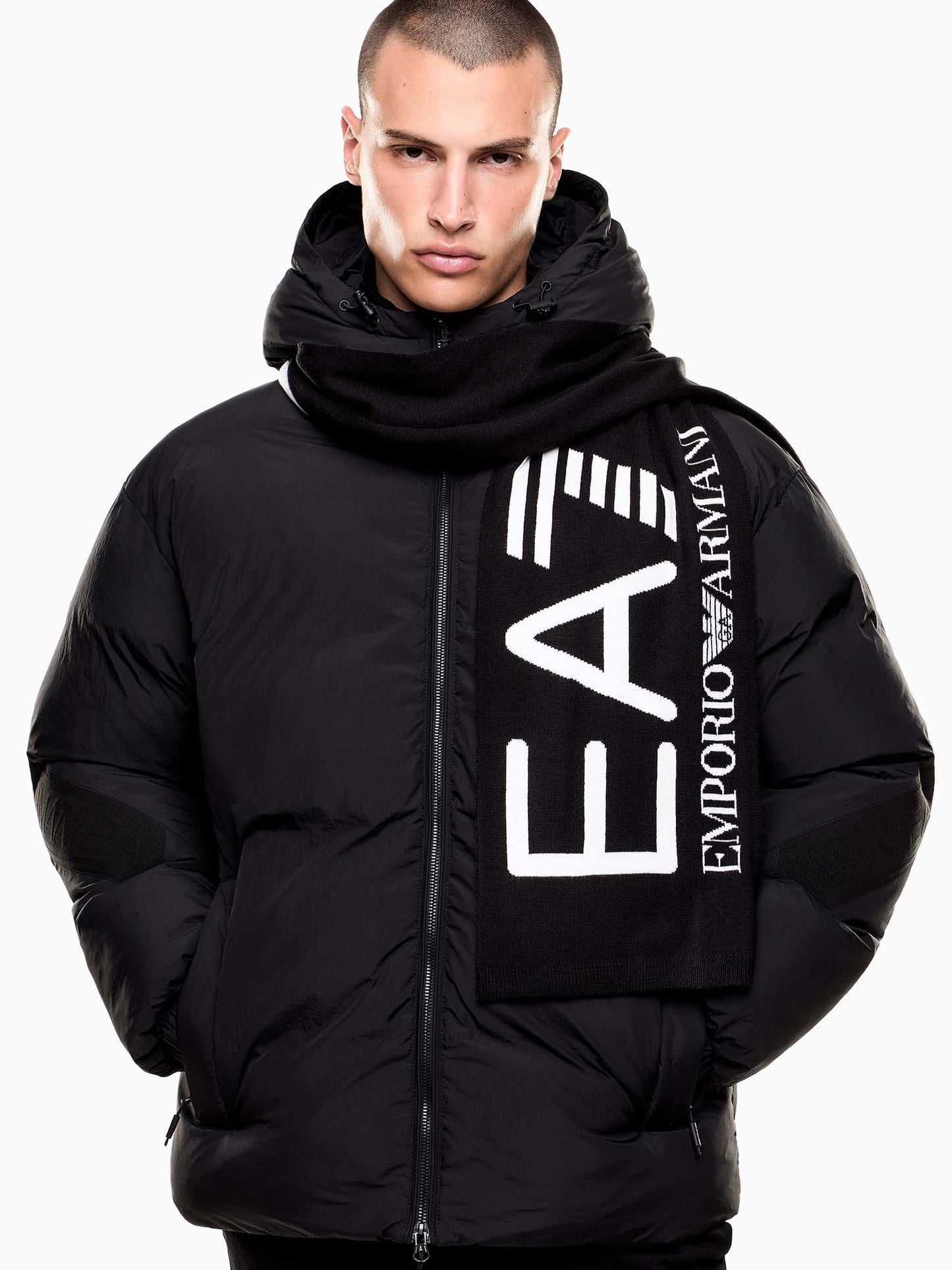 SCIARPA VISIBILITY EA7 EMPORIO ARMANI UNISEX ADULTO NERO