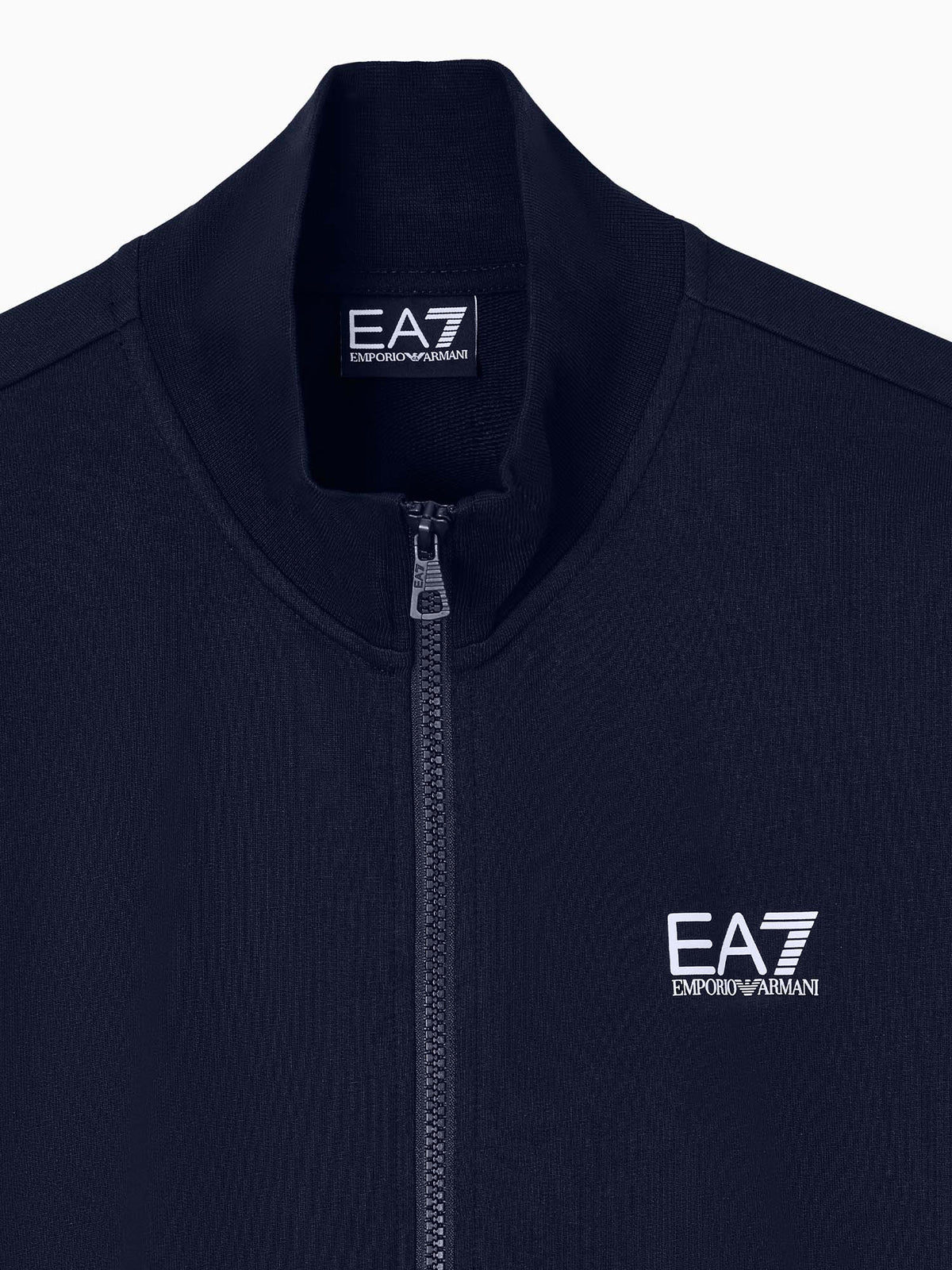 EA7 felpa zip da uomo blu