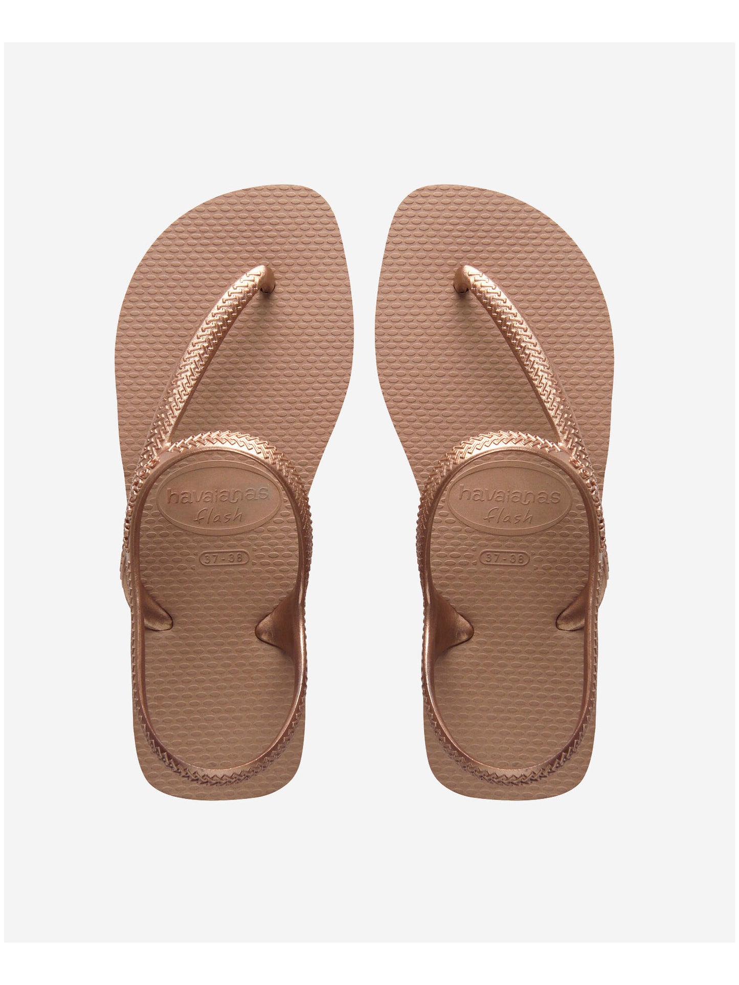 Ciabatte donna Havaianas Flash Urban oro con cinturino alla caviglia