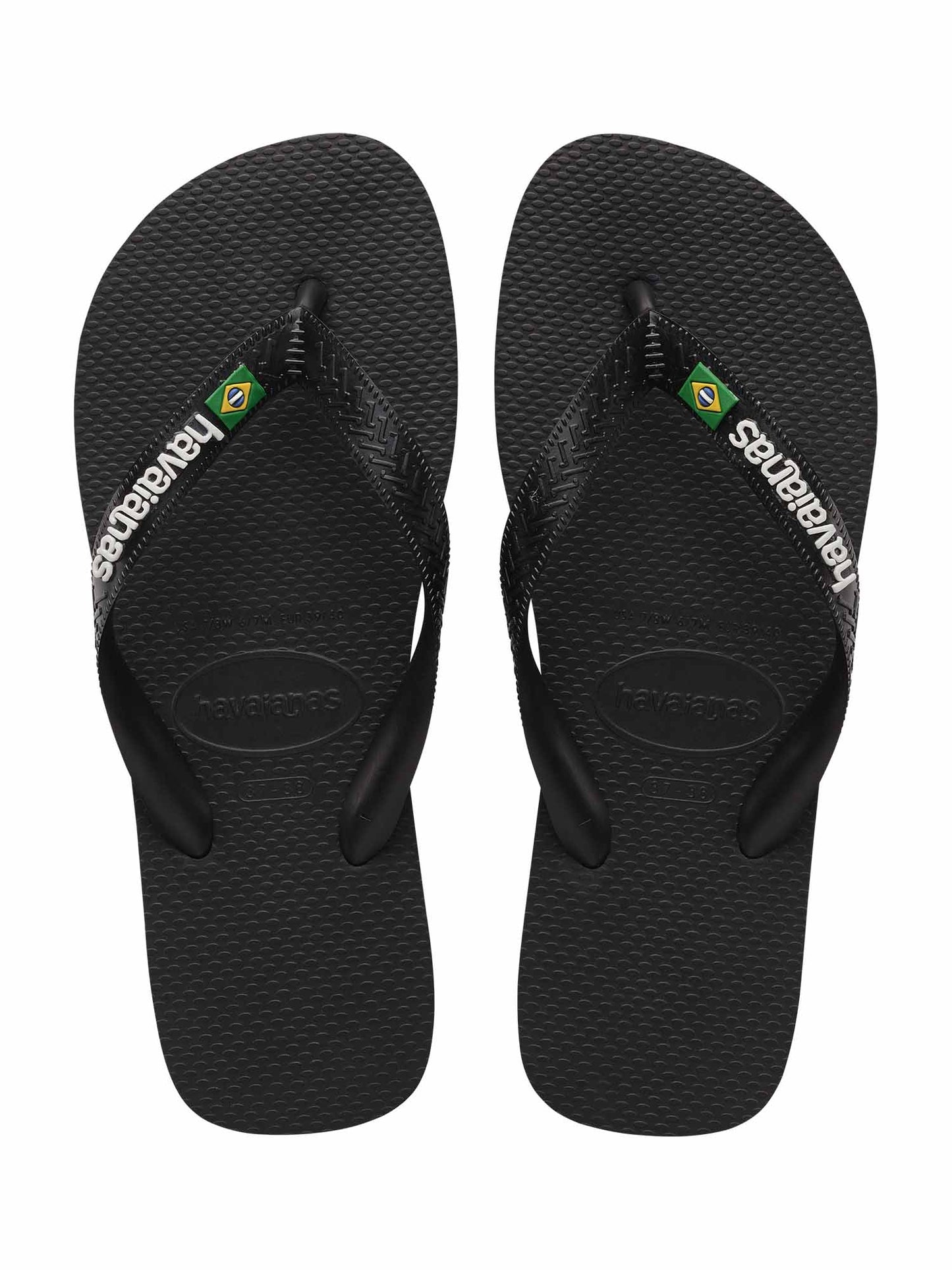 Infradito Brasil Logo da donna nere, iconiche e confortevoli