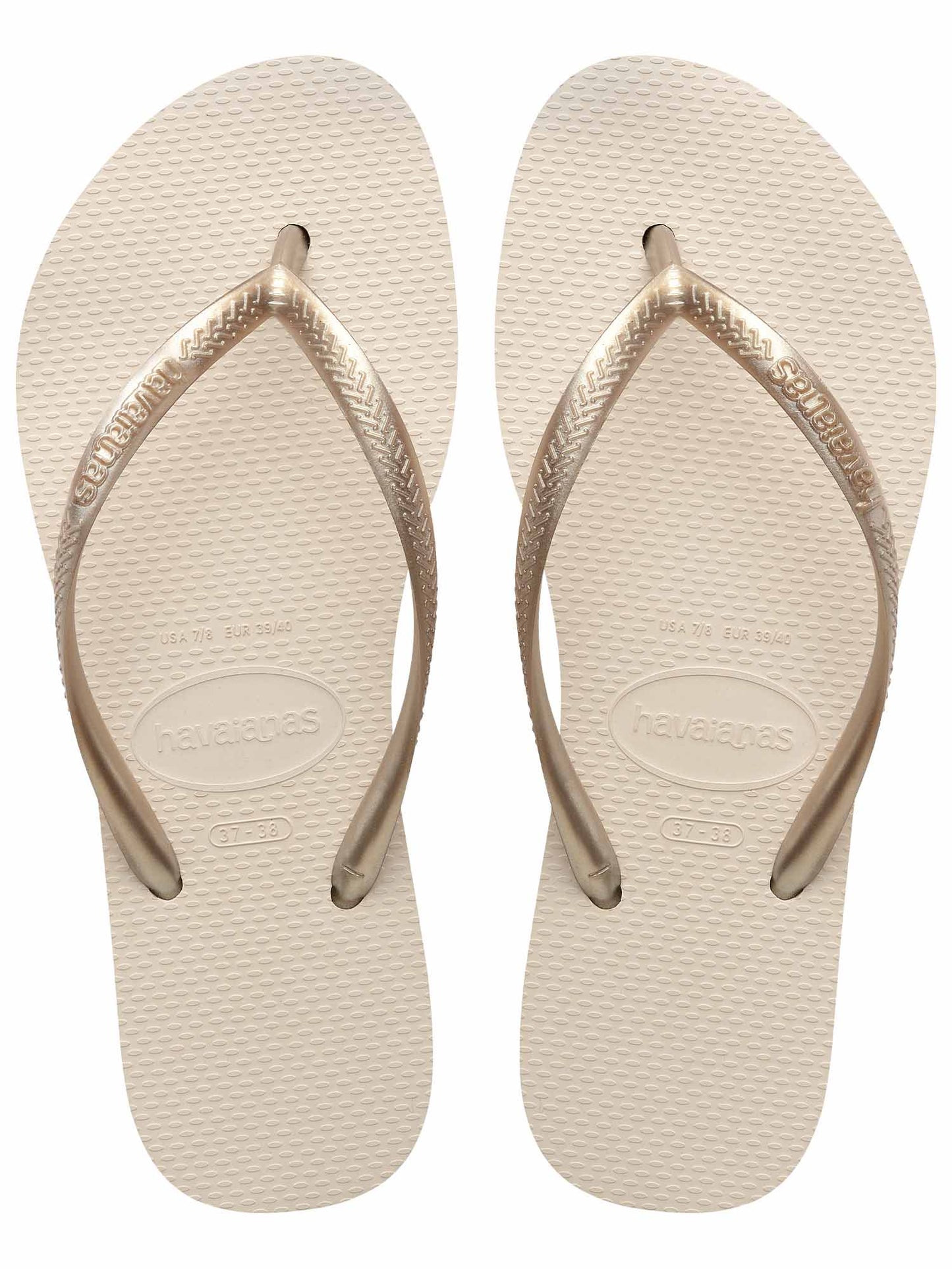 Havaianas Slim Flat, ciabatte beige da donna comode e leggere