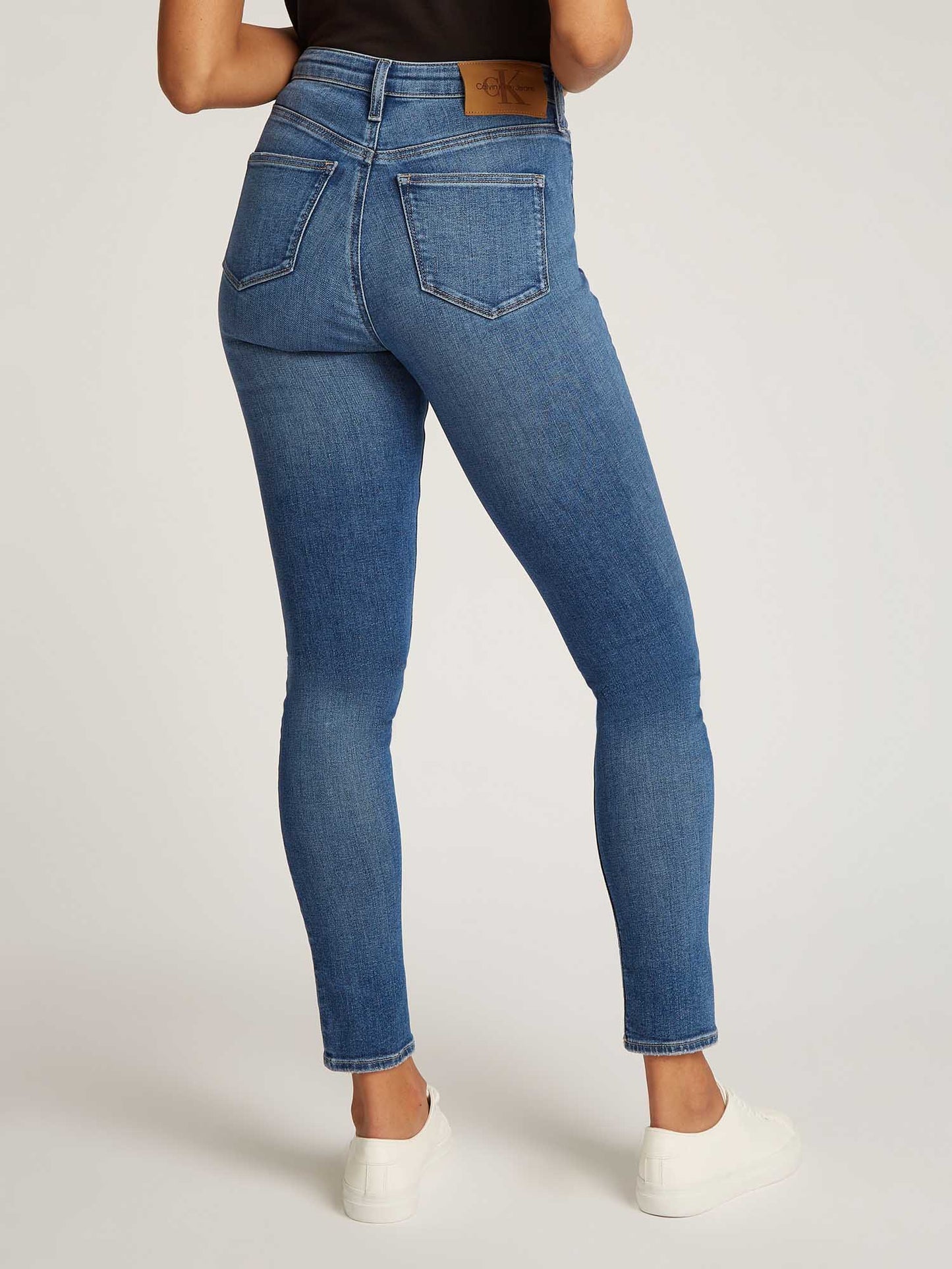 DENIM HIGH RISE SKINNY CALVIN KLEIN JEANS DONNA JEANS SCURO