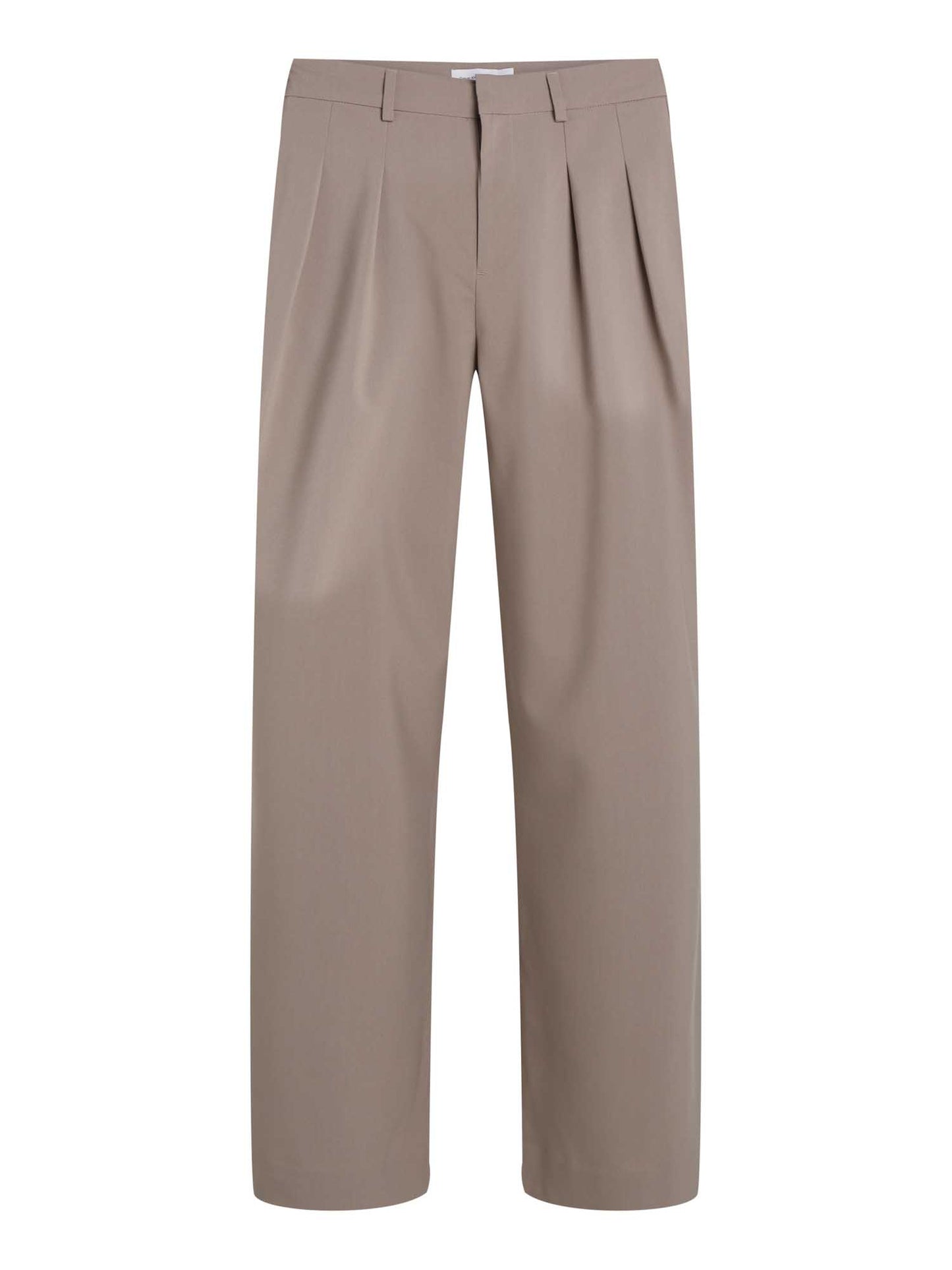 PANTALONE TAILORED WIDE LEG CALVIN KLEIN JEANS DONNA BEIGE