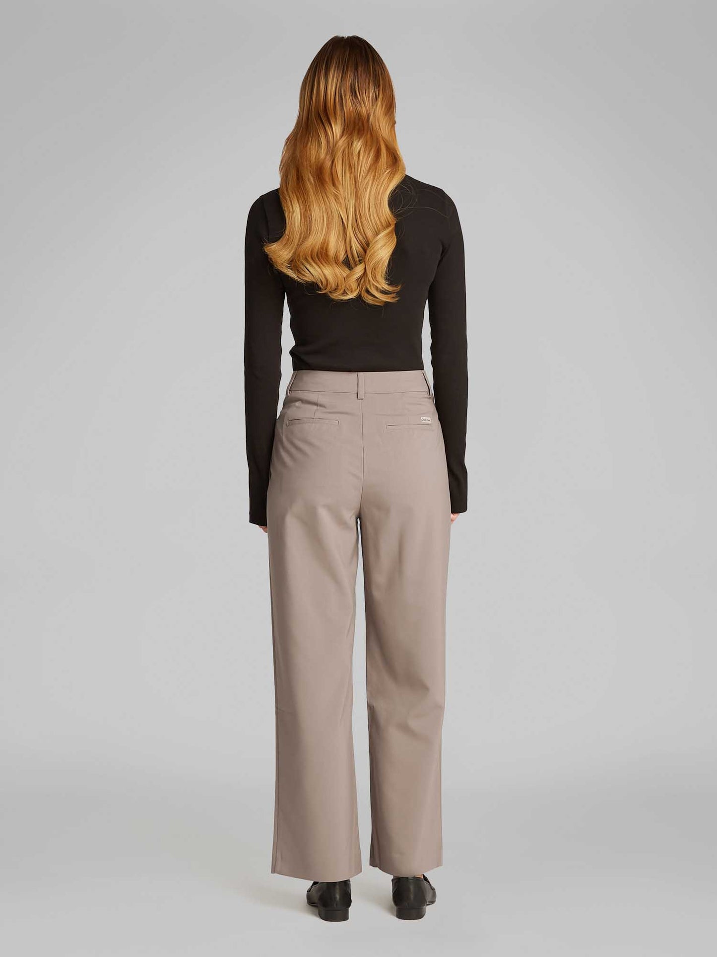 PANTALONE TAILORED WIDE LEG CALVIN KLEIN JEANS DONNA BEIGE