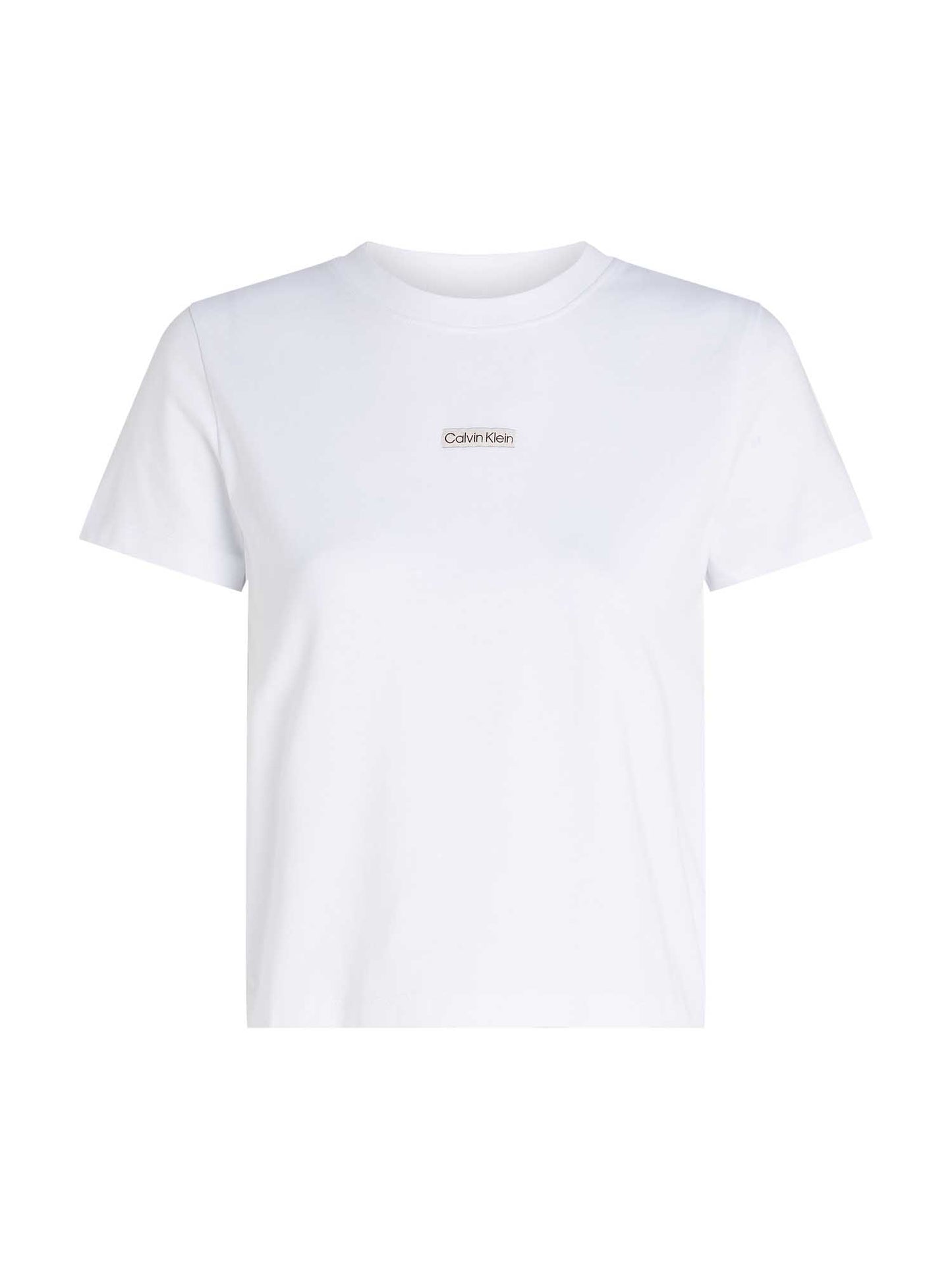 T-SHIRT CROPPED CALVIN KLEIN JEANS DONNA BIANCO