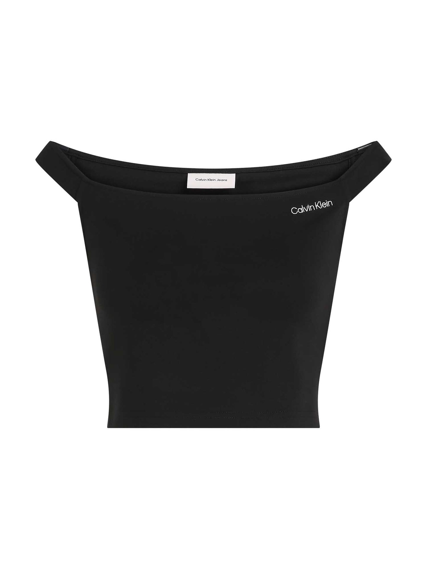 TOP LOGO BARDOT MILAN CALVIN KLEIN JEANS DONNA NERO