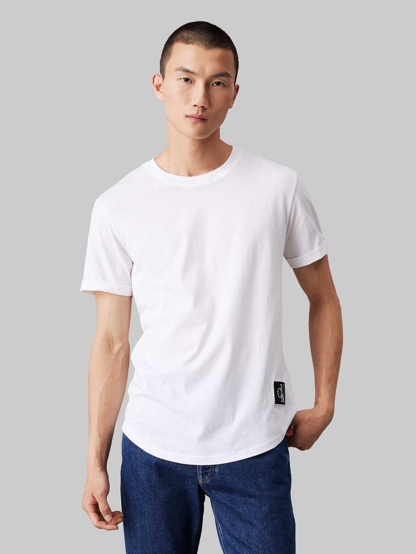 T-SHIRT CLASSIC CALVIN KLEIN JEANS DA UOMO BIANCO