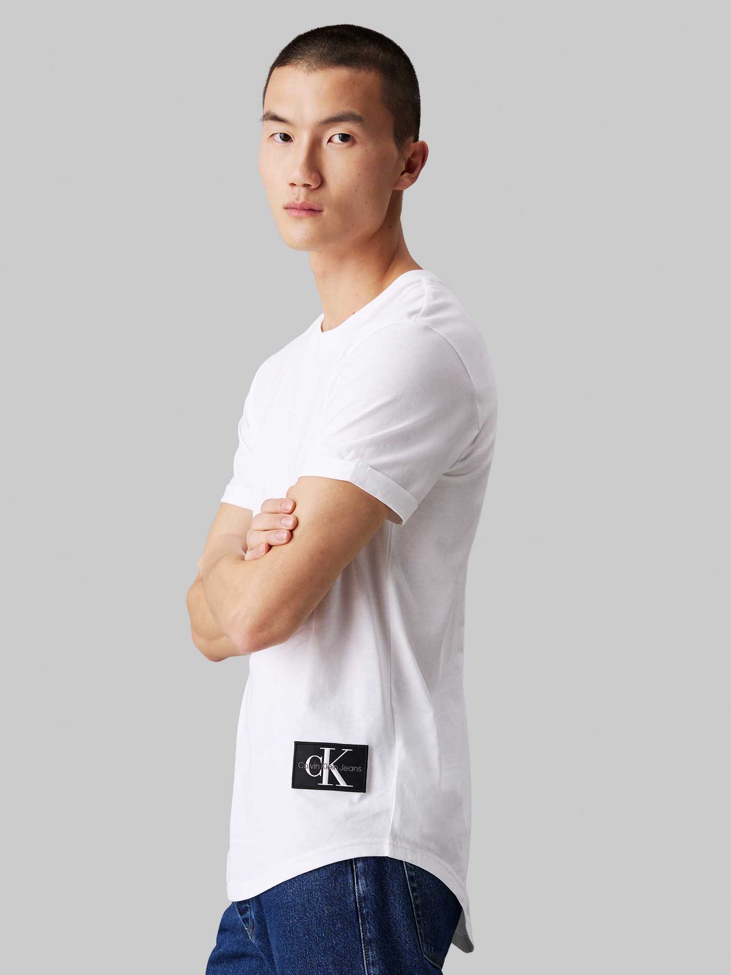 T-SHIRT CLASSIC CALVIN KLEIN JEANS DA UOMO BIANCO