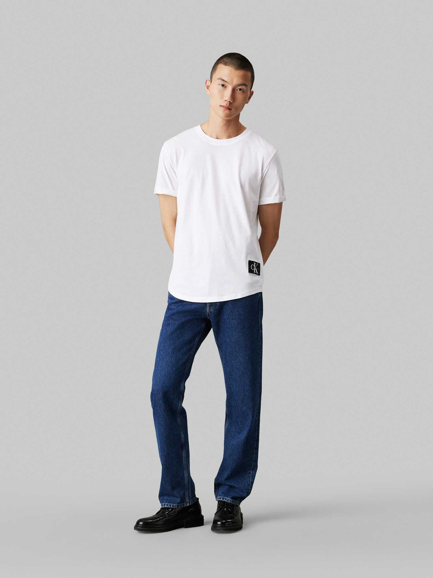 T-SHIRT CLASSIC CALVIN KLEIN JEANS DA UOMO BIANCO