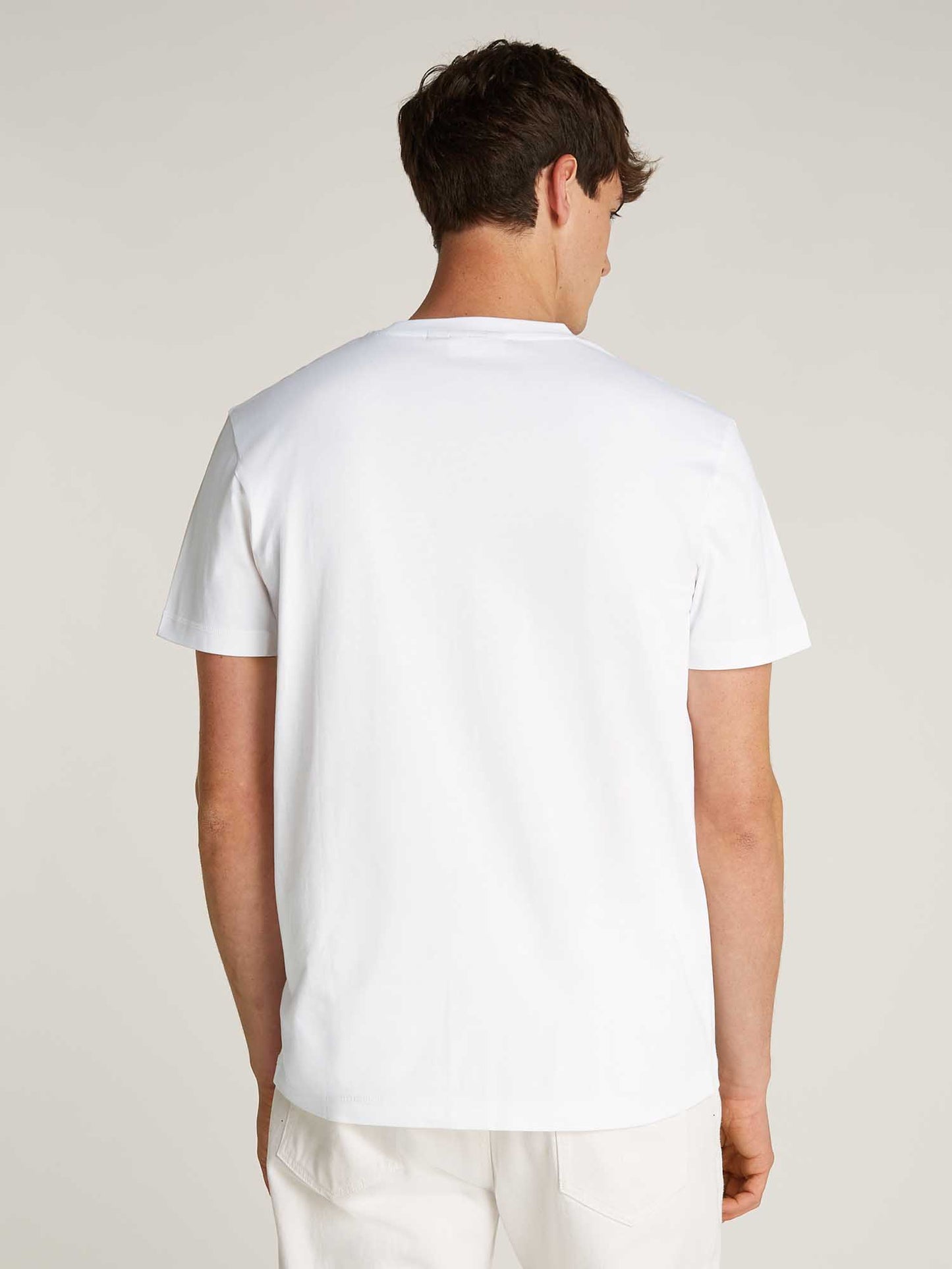 T-SHIRT MONOLOGO TEE CALVIN KLEIN JEANS UOMO BIANCO