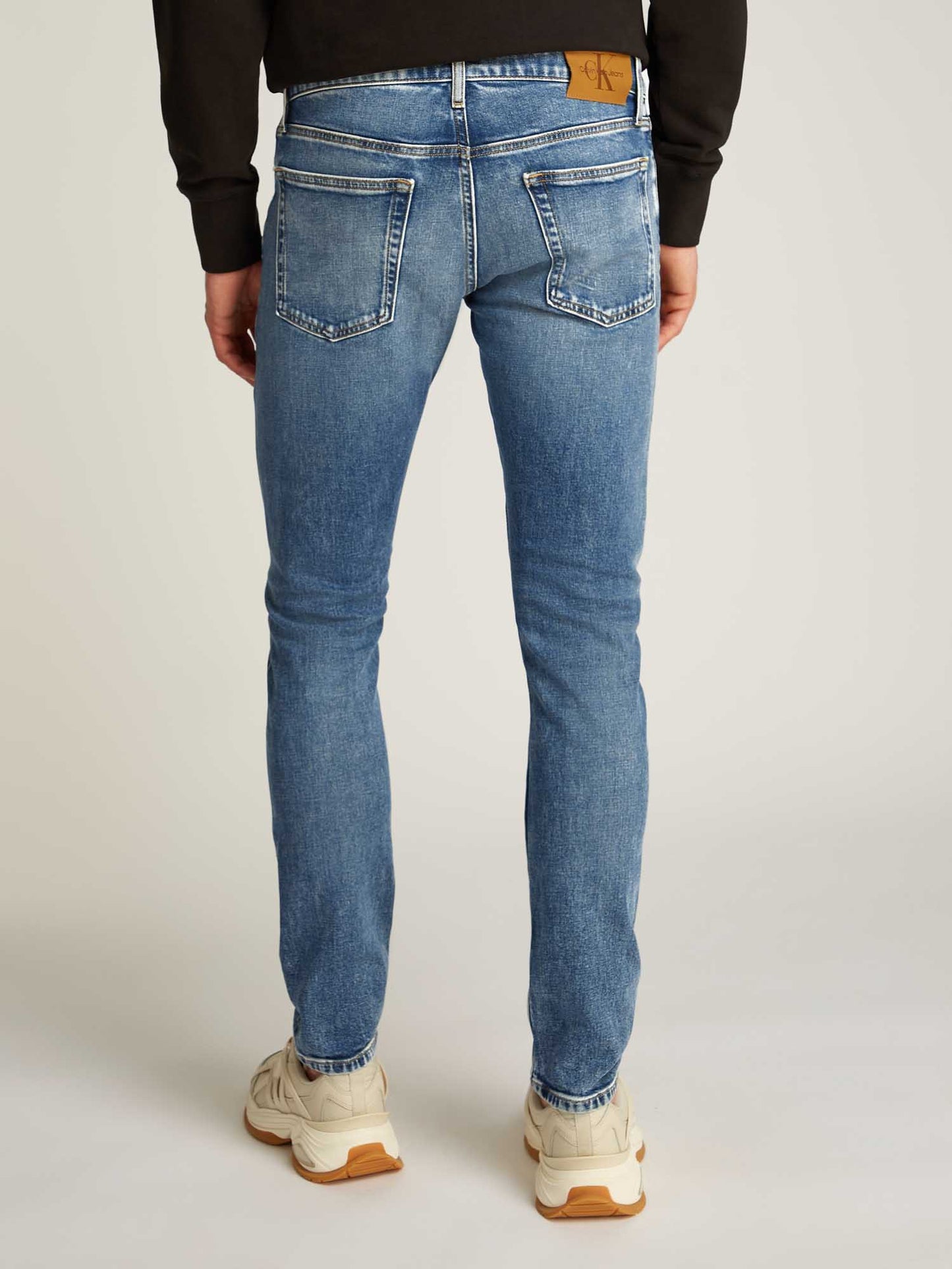 DENIM SLIM CALVIN KLEIN JEANS UOMO JEANS CHIARO
