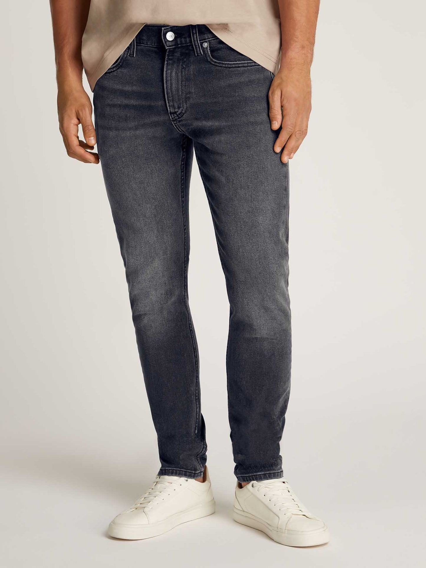 DENIM SLIM TAPER CALVIN KLEIN JEANS UOMO DENIM BLACK