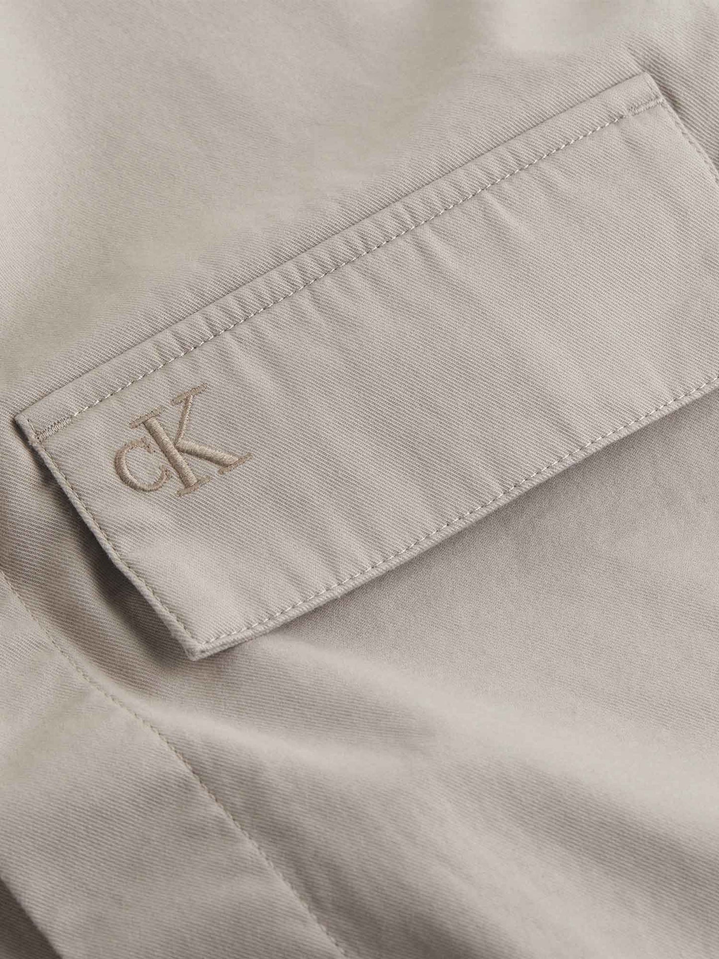 CAMICIA GIACCA CLEAN COTTON OVER CALVIN KLEIN JEANS UOMO BEIGE