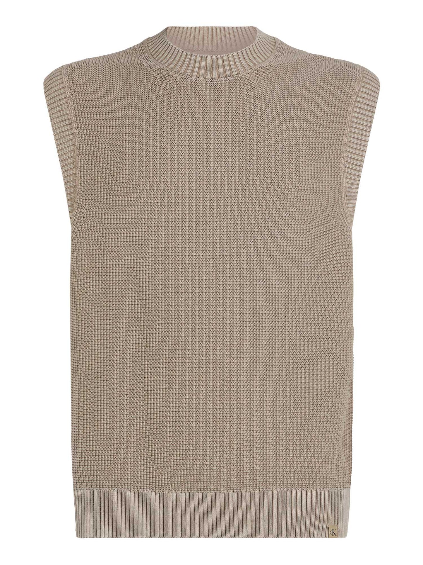 SMANICATO CALVIN KLEIN JEANS UOMO BEIGE