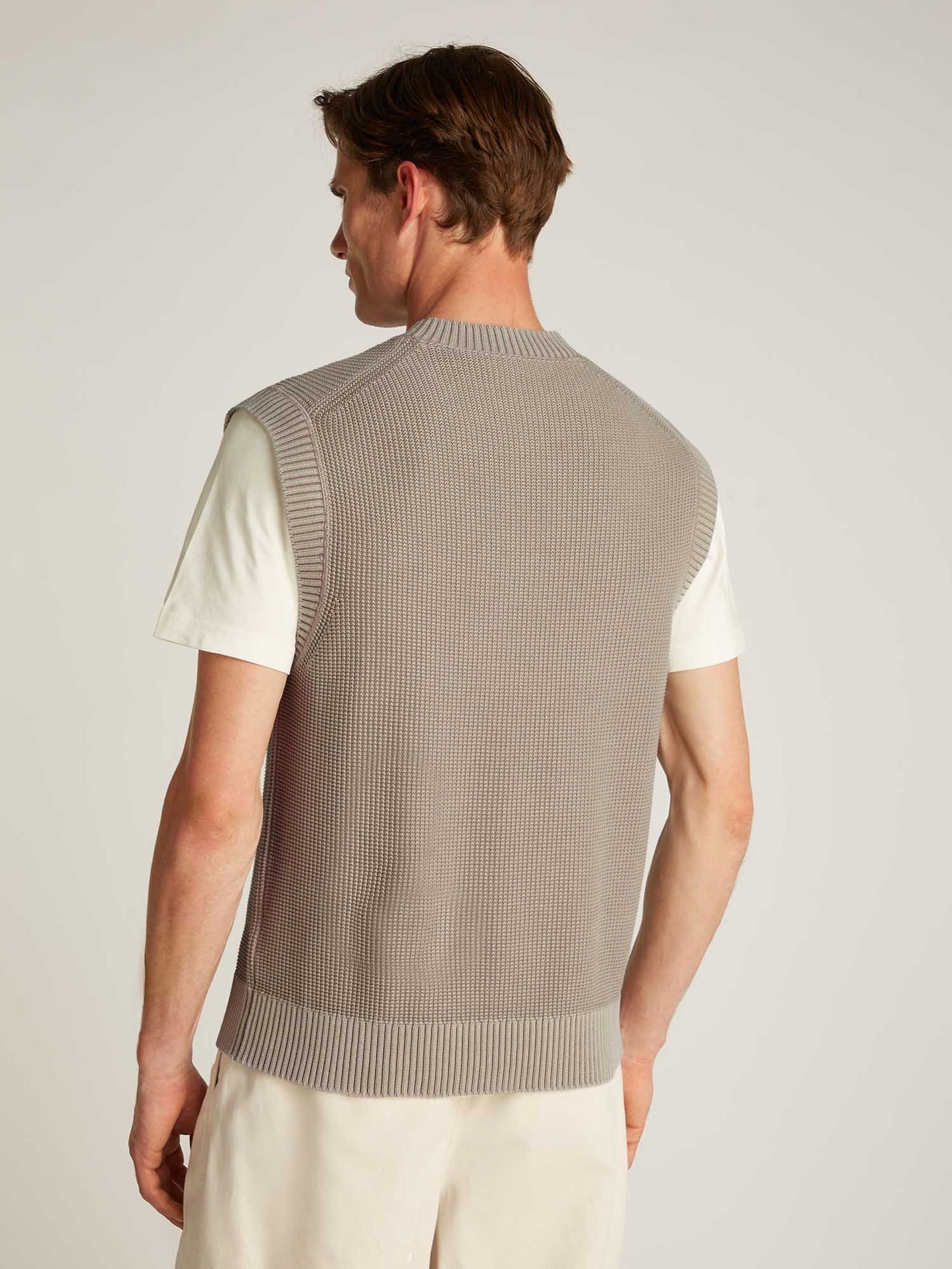 SMANICATO CALVIN KLEIN JEANS UOMO BEIGE