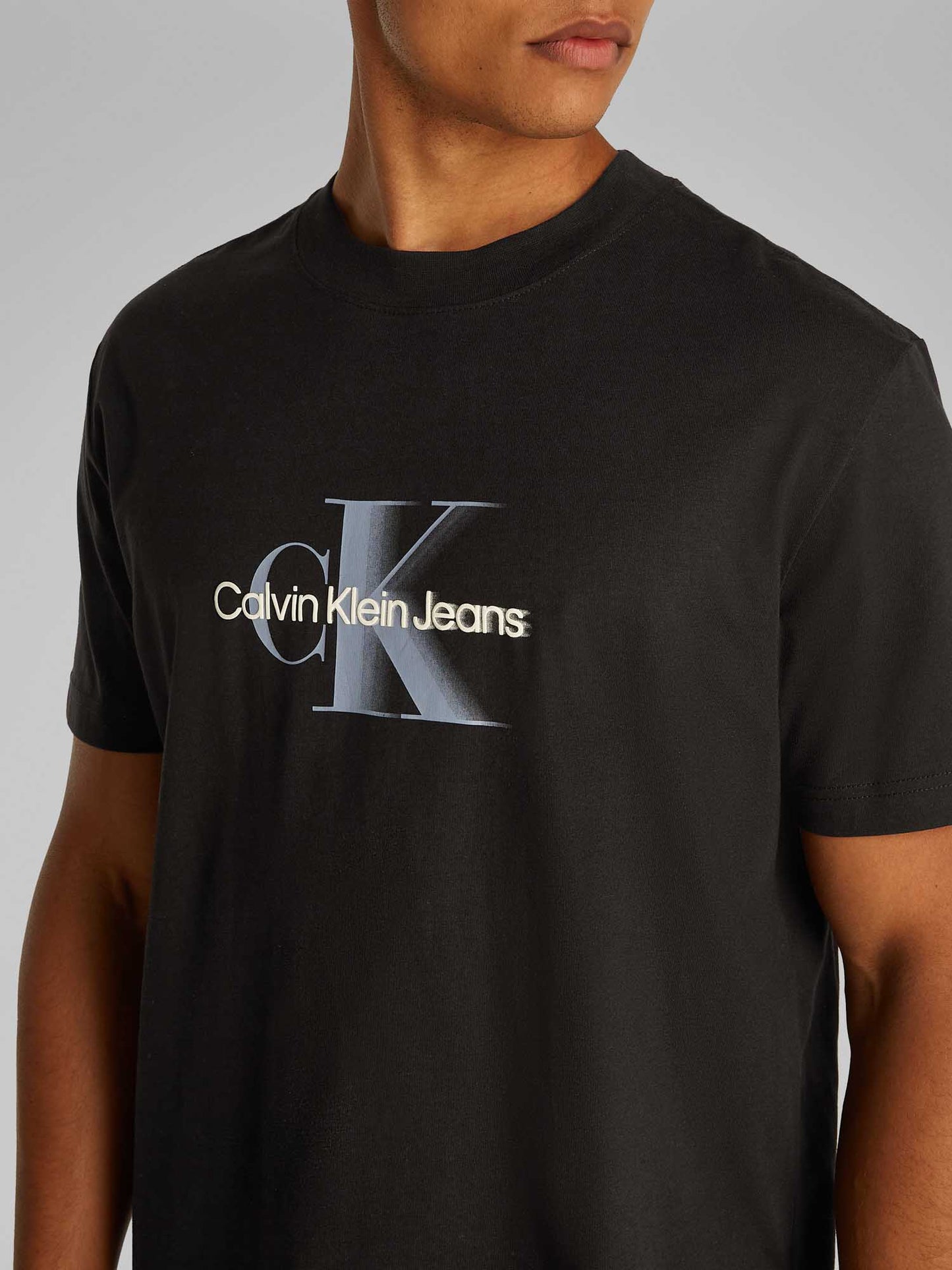T-SHIRT MONOLOGO TEE CALVIN KLEIN JEANS UOMO NERO